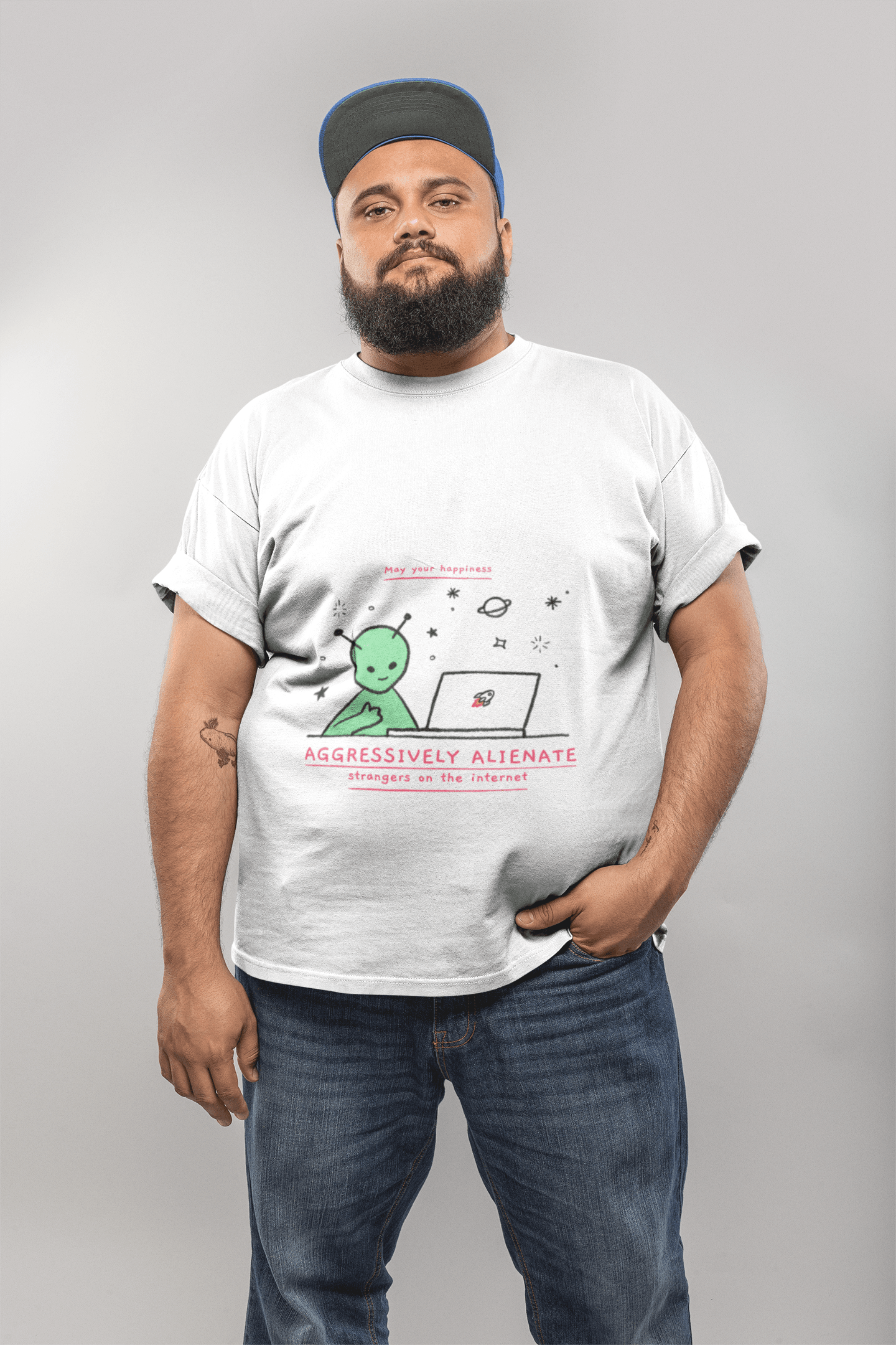 Alienate Men's Plus Size T-shirt - Lyssian