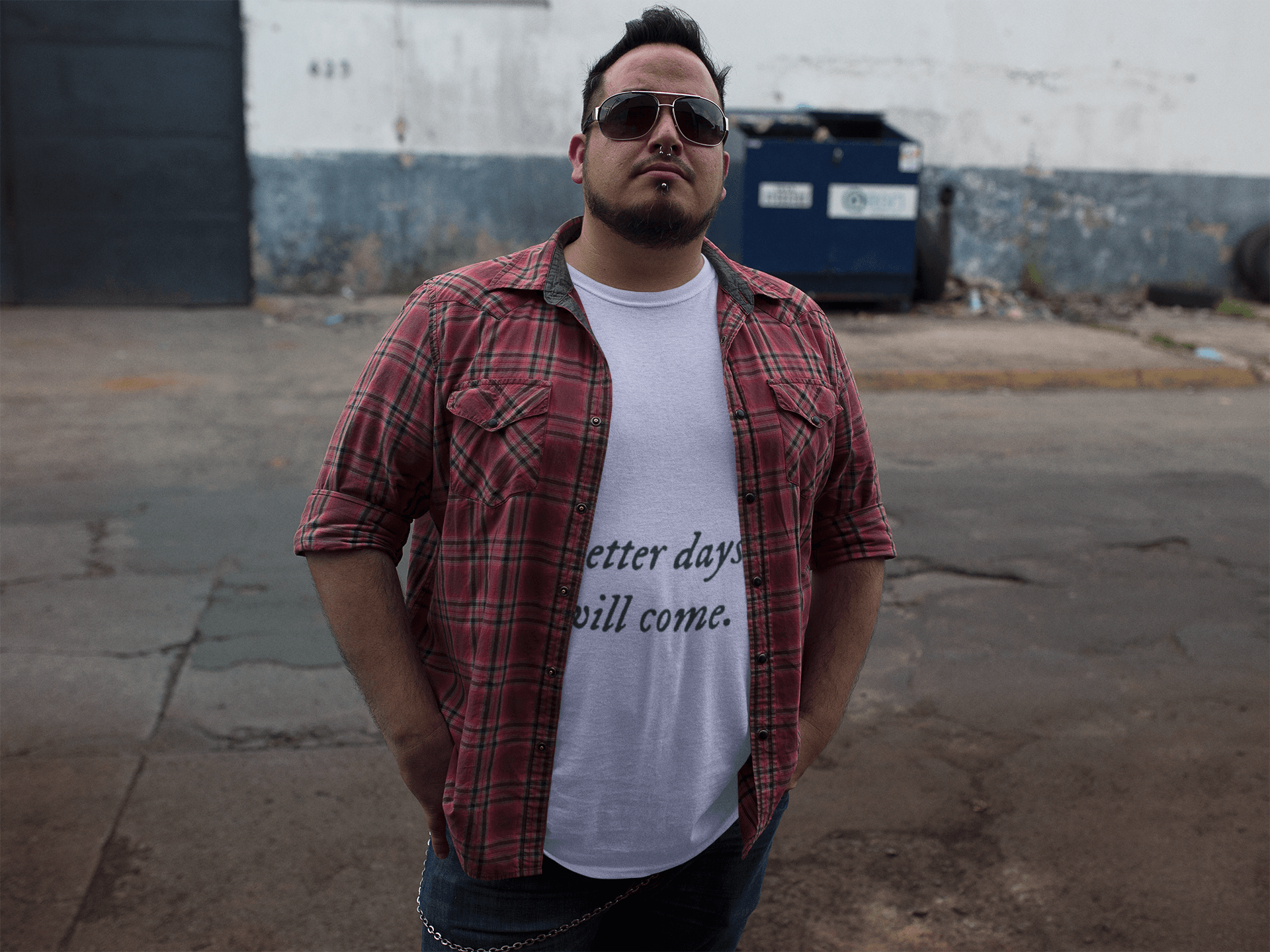 Better Days Men's Plus Size T-shirt - Lyssian