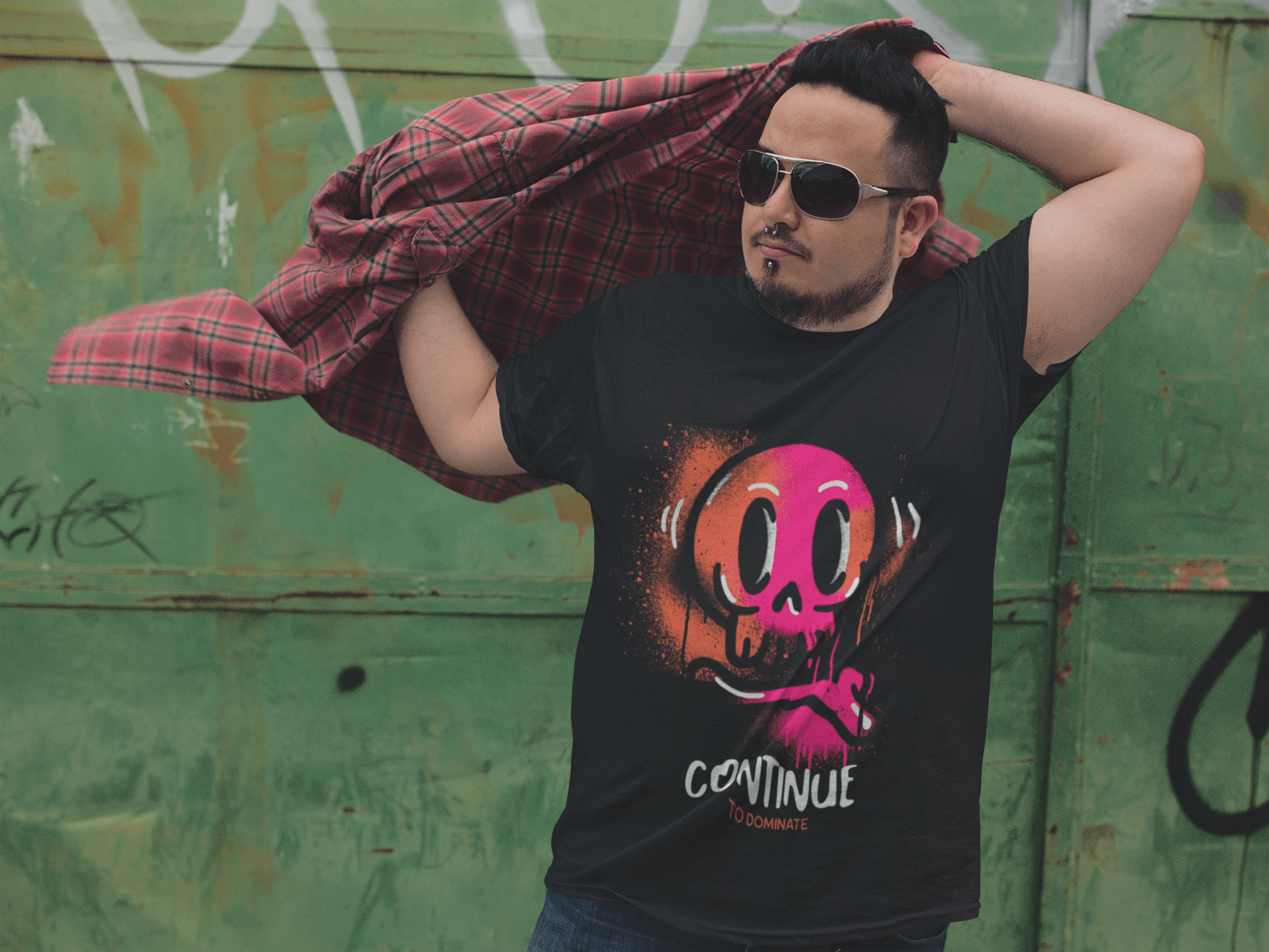 Continue Men's Plus Size T-shirt - Lyssian