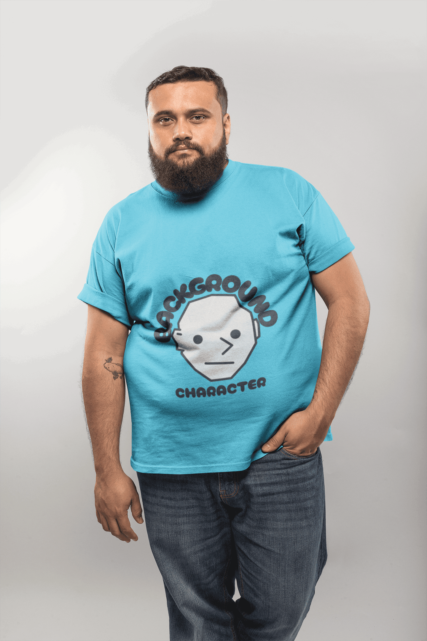 Background Men's Plus Size T-shirt - Lyssian