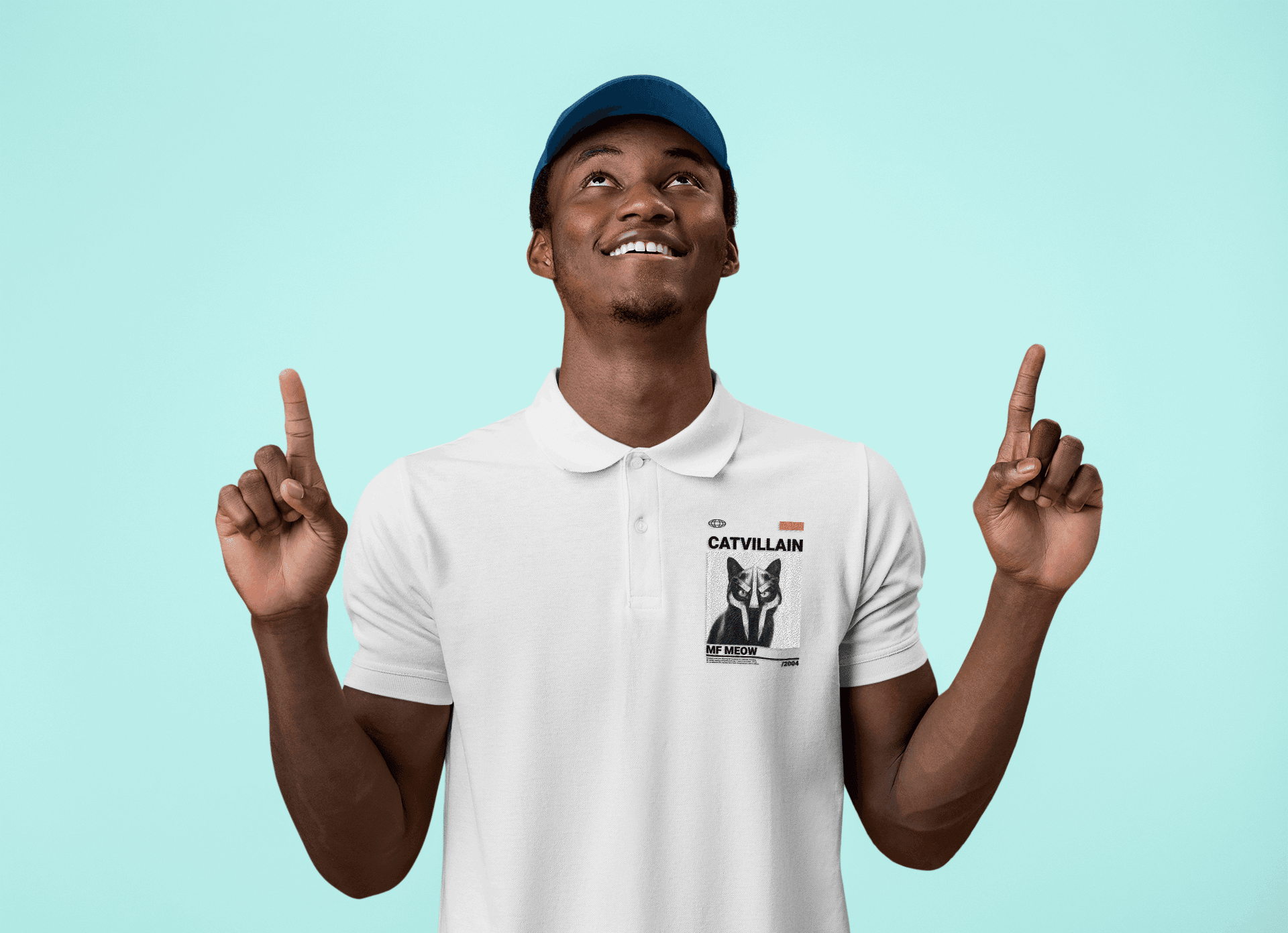 Cat Villain Men's Polo T-shirt - Lyssian
