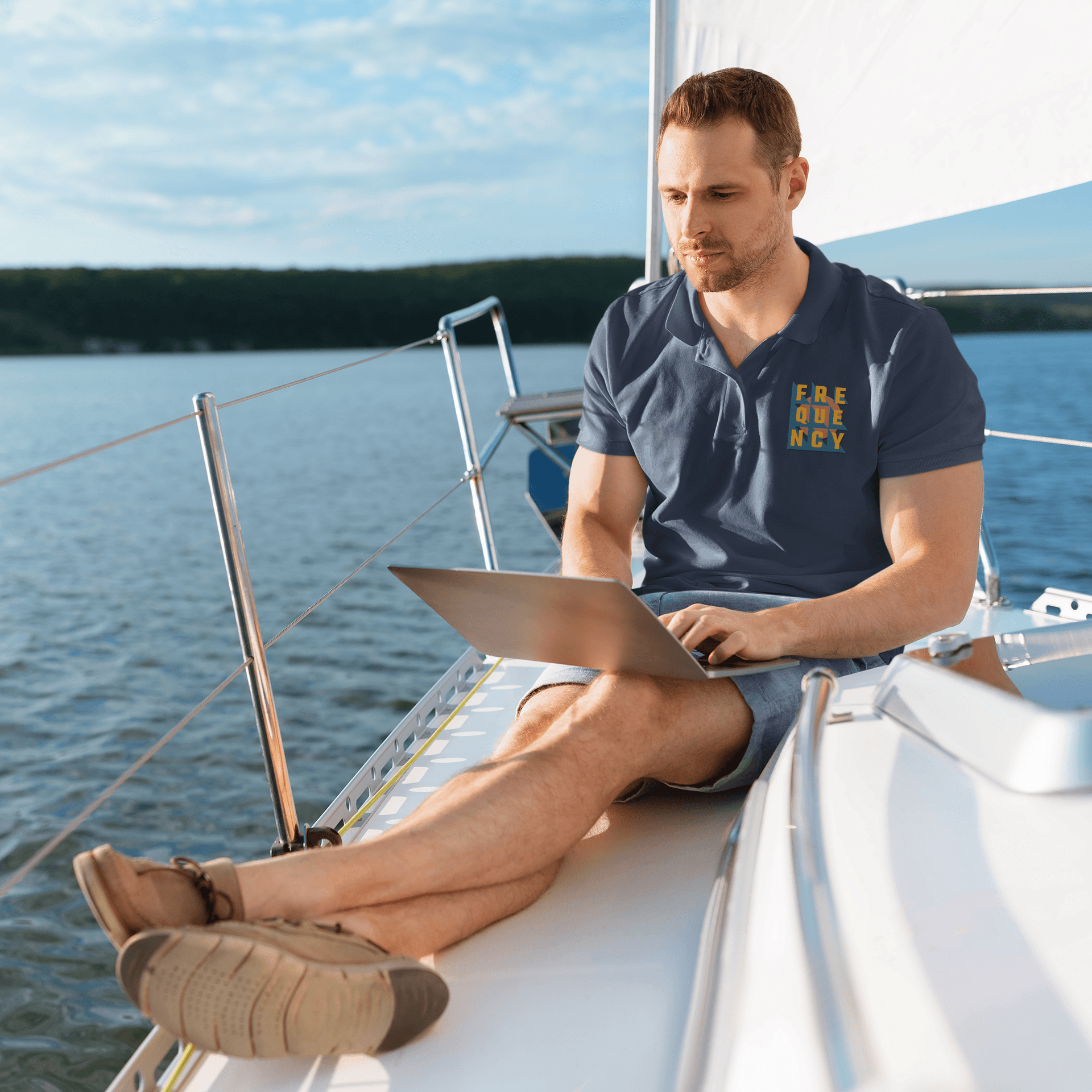 Frequency Men's Polo T-shirt - Lyssian