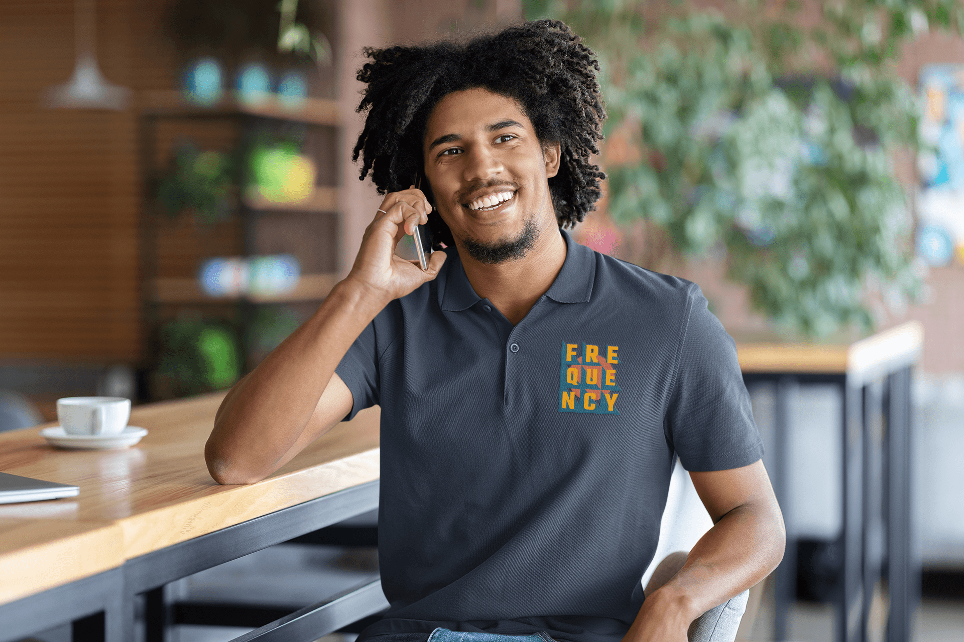 Frequency Men's Polo T-shirt - Lyssian