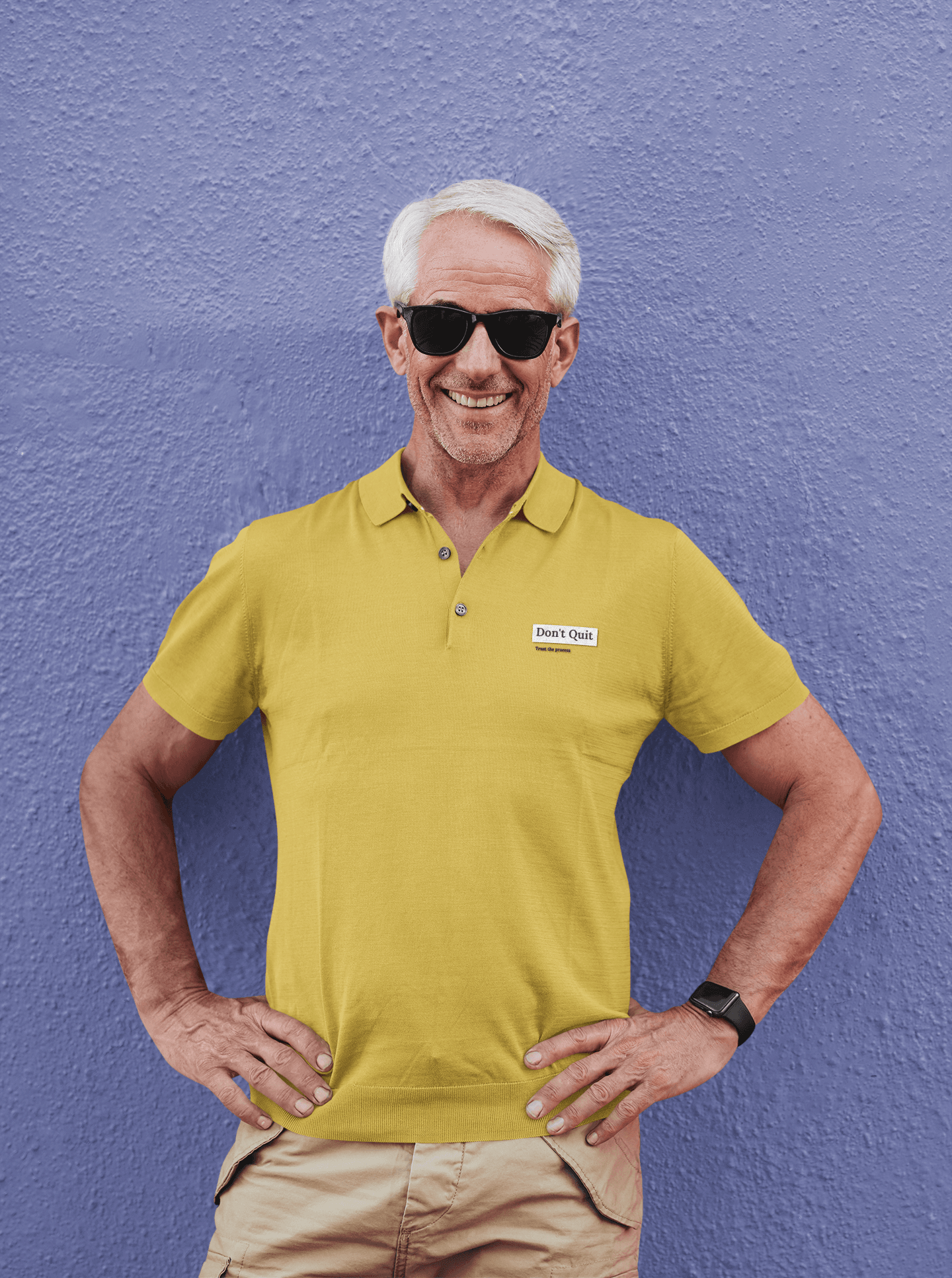 Don't Quit Men's Polo T-shirt - Lyssian