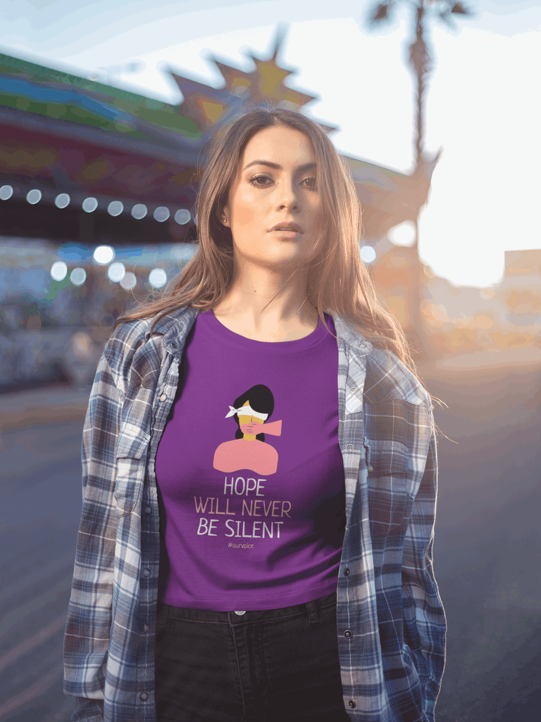 Be Silent Women's Crop Top - Lyssian