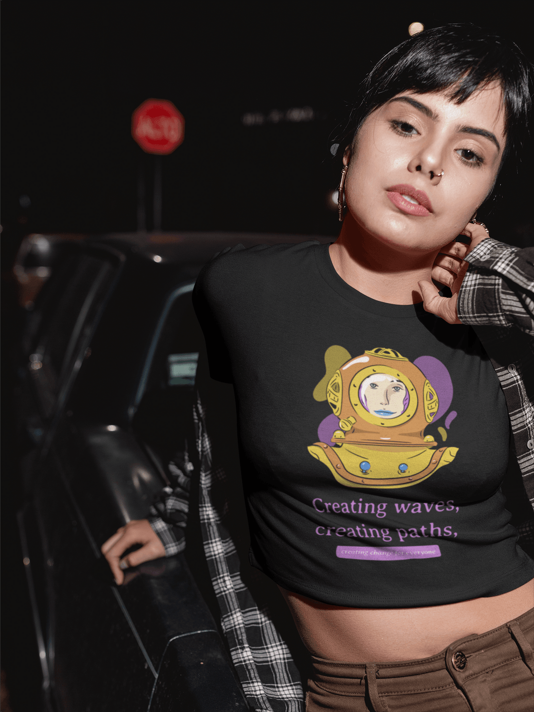Creating Waves Women's Crop Top - Lyssian