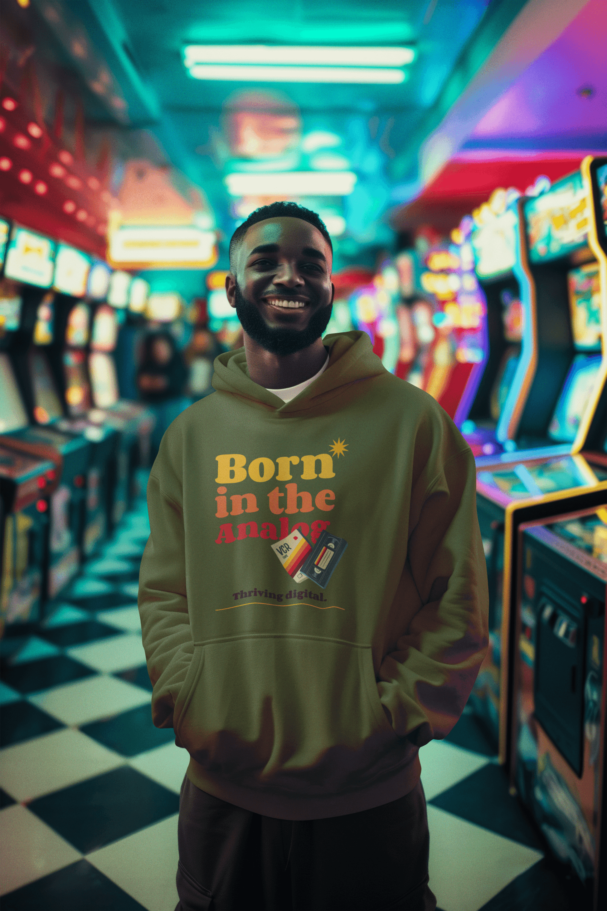 Born Analog Men's Hoodie - Lyssian