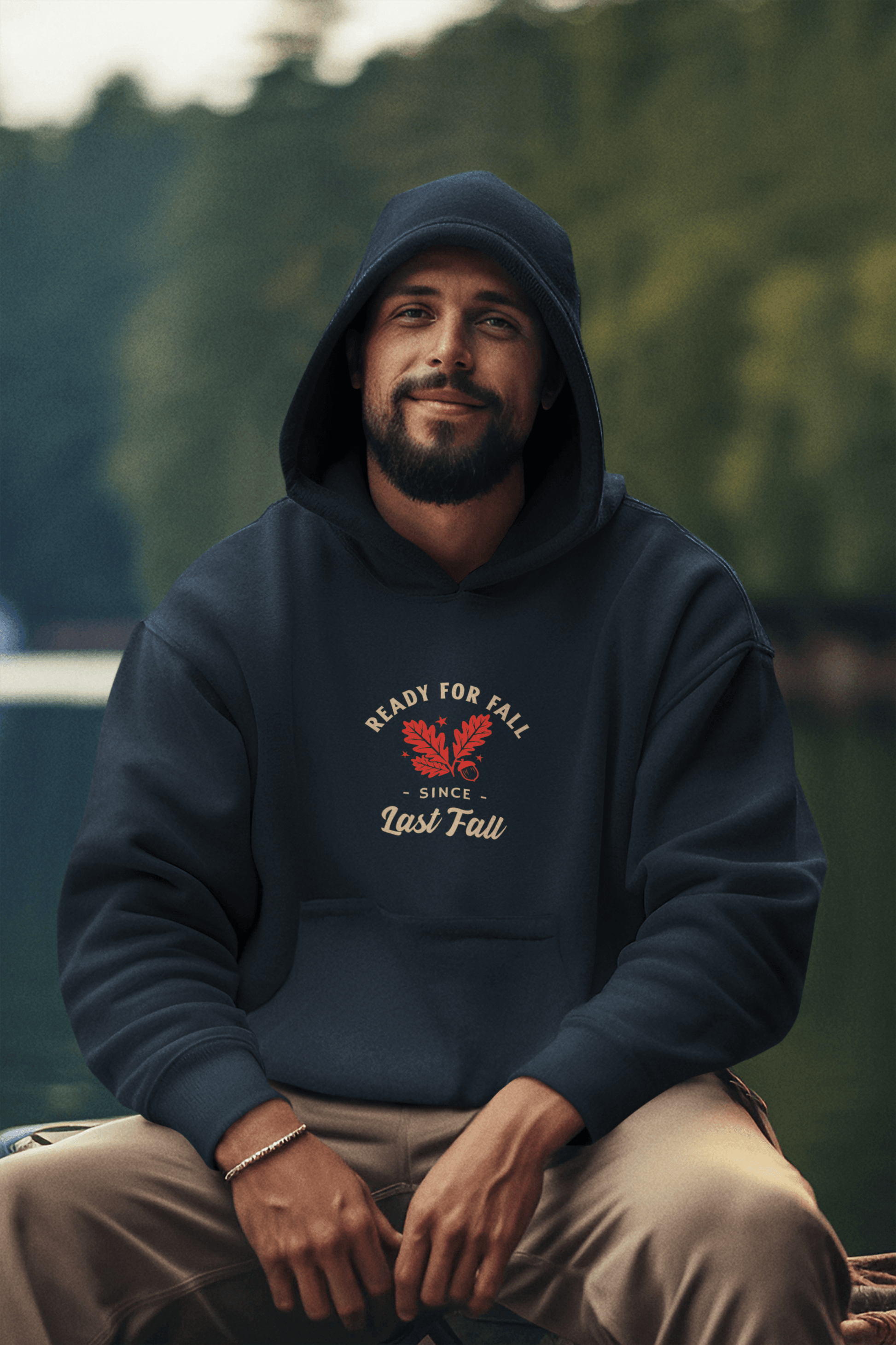 Always Ready for Fall Men's Hoodie - Lyssian