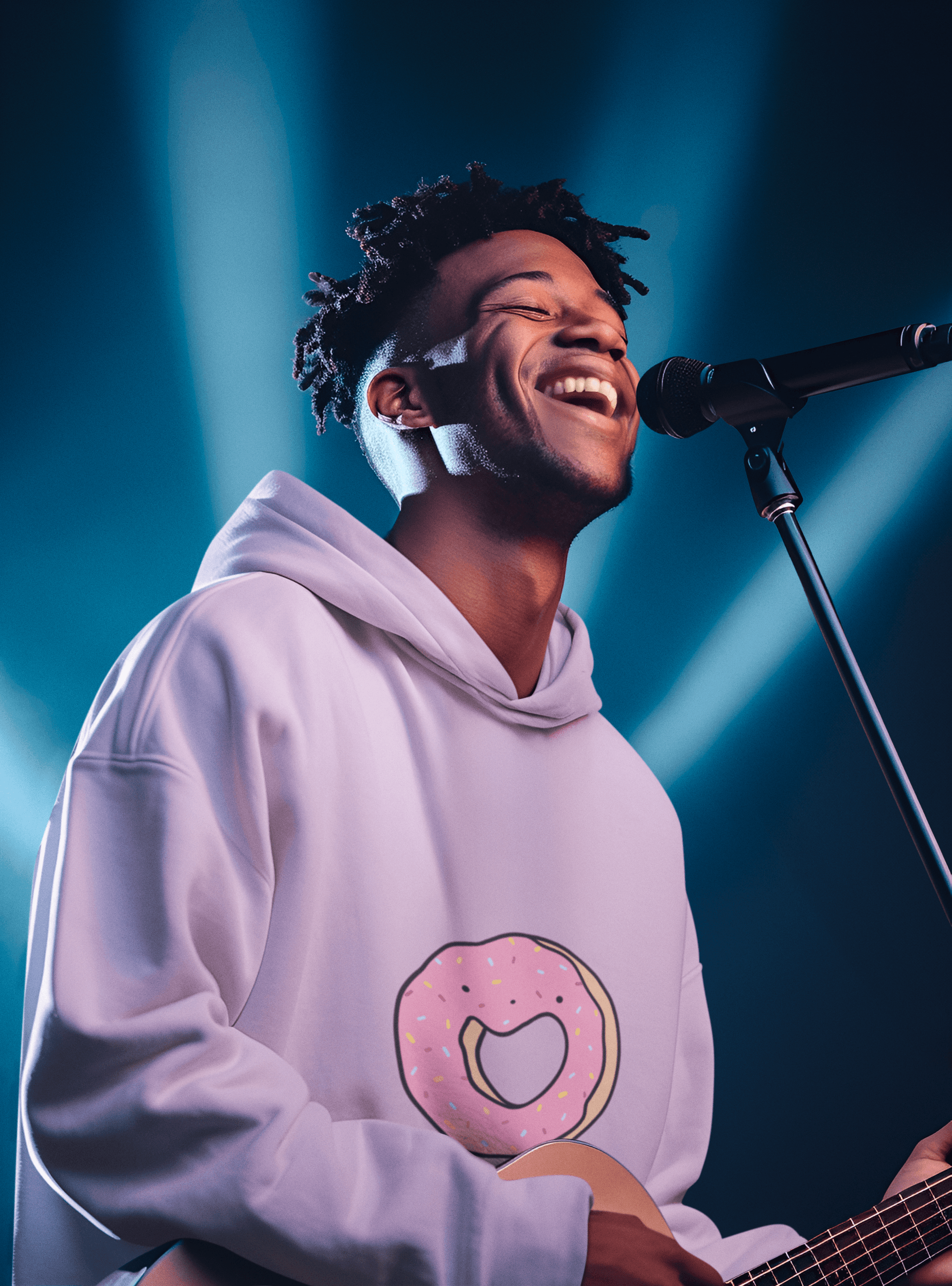 Donut Laughs Men's Hoodie - Lyssian