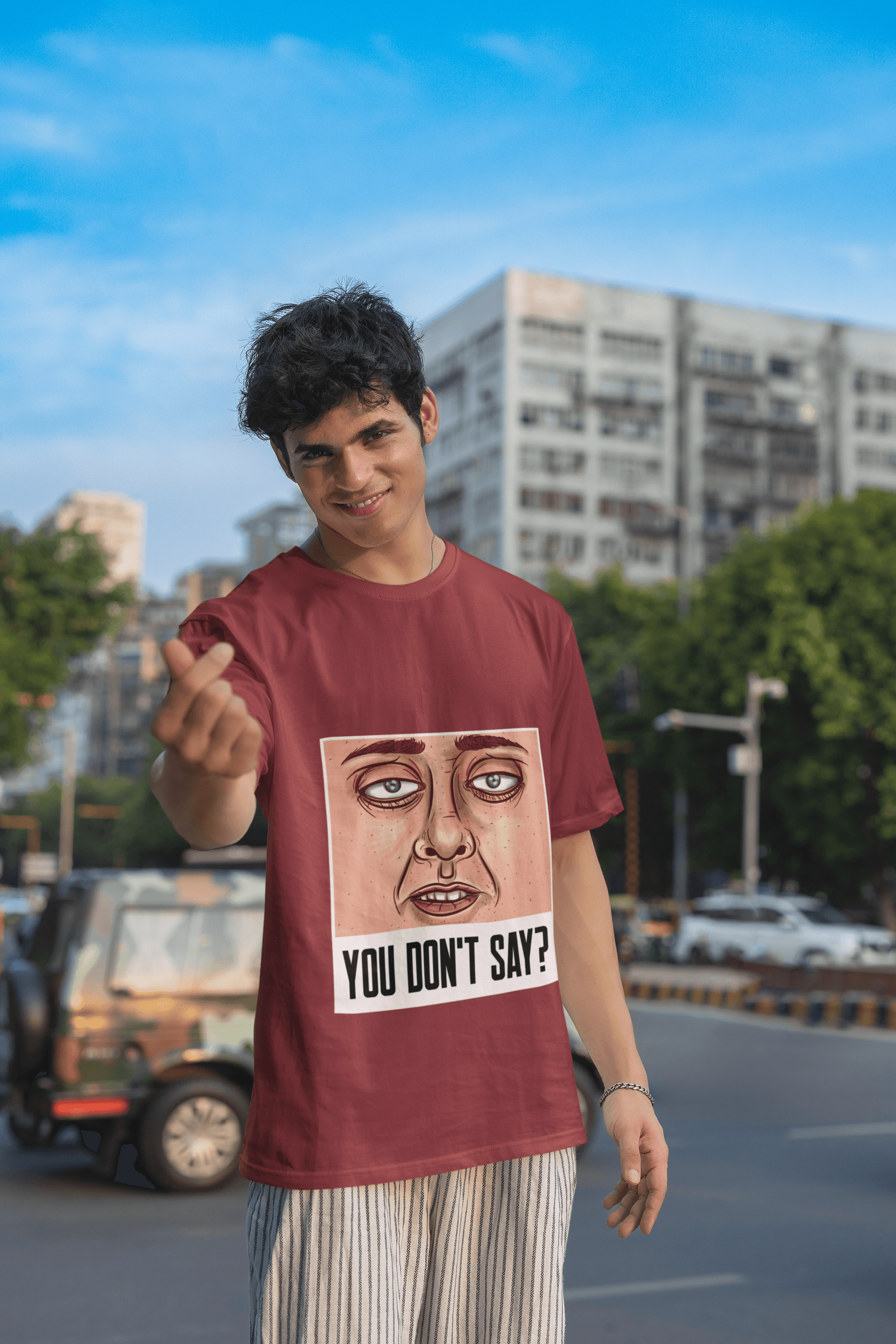Don't Say Men's Oversized T-shirt - Lyssian