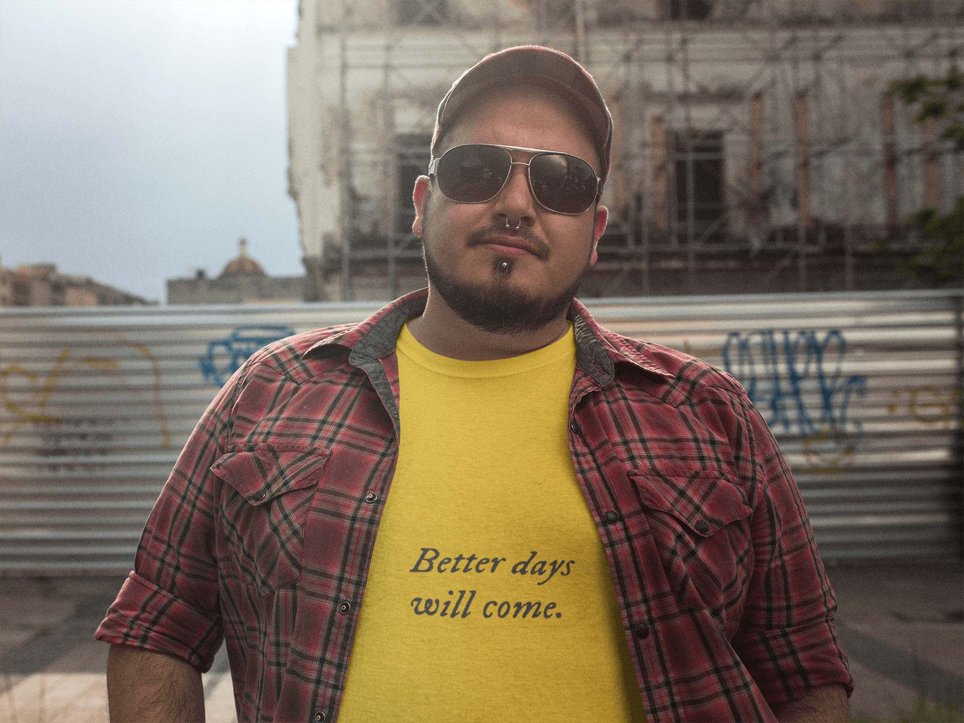 Better Days Men's Plus Size T-shirt - Lyssian