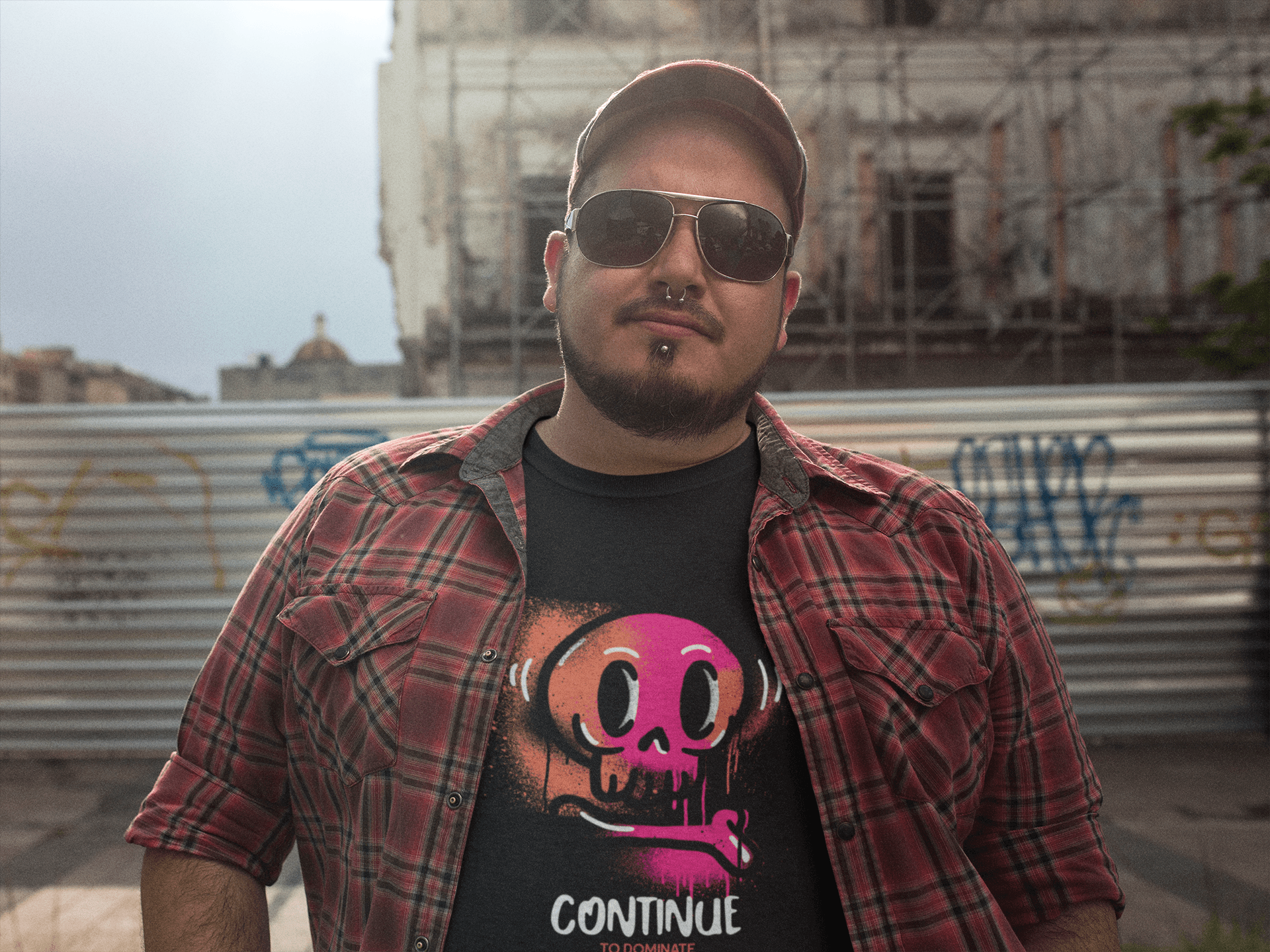 Continue Men's Plus Size T-shirt - Lyssian