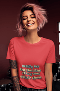 Delulu Show Women's Round Neck Half Sleeve T-shirt - Lyssian