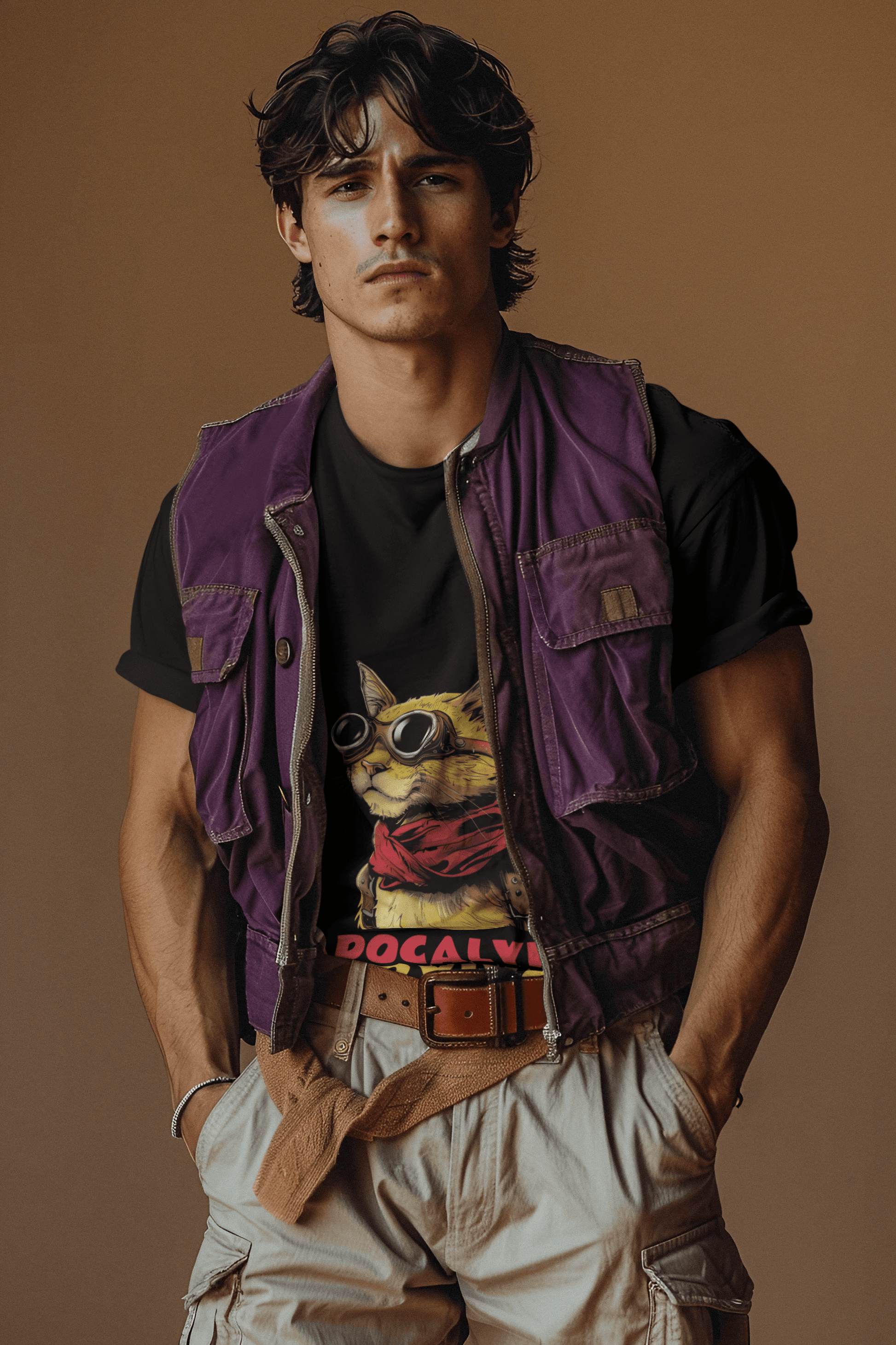 Apocalypse Survivor Male Round Neck Half Sleeve T-shirt - Lyssian