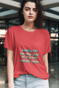Delulu Show Women's Round Neck Half Sleeve T-shirt - Lyssian