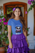 All Night Women's Round Neck Half Sleeve T-shirt - Lyssian