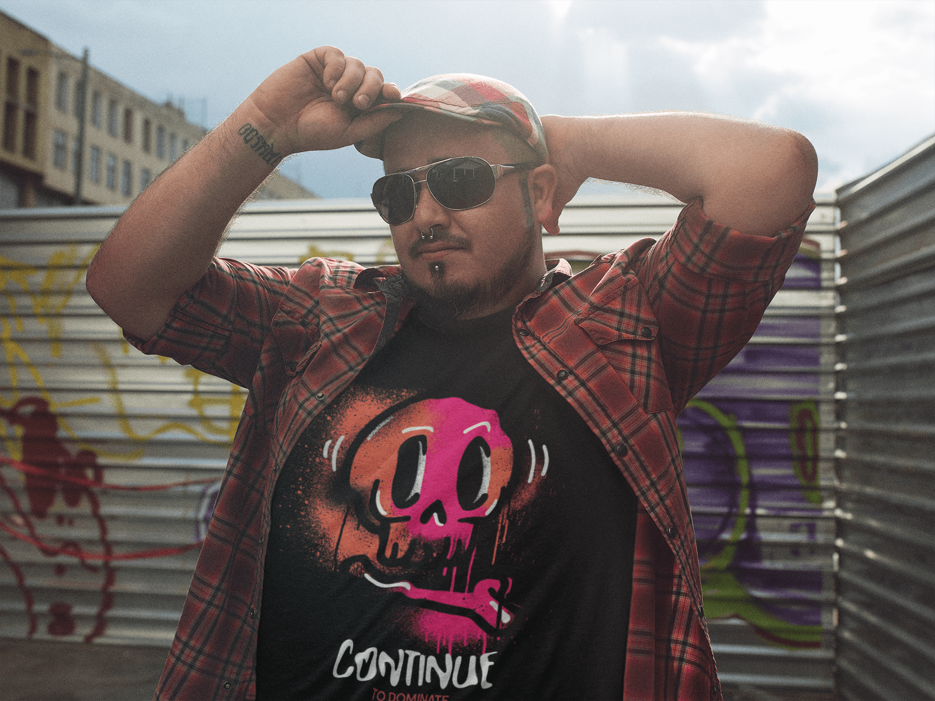 Continue Men's Plus Size T-shirt - Lyssian