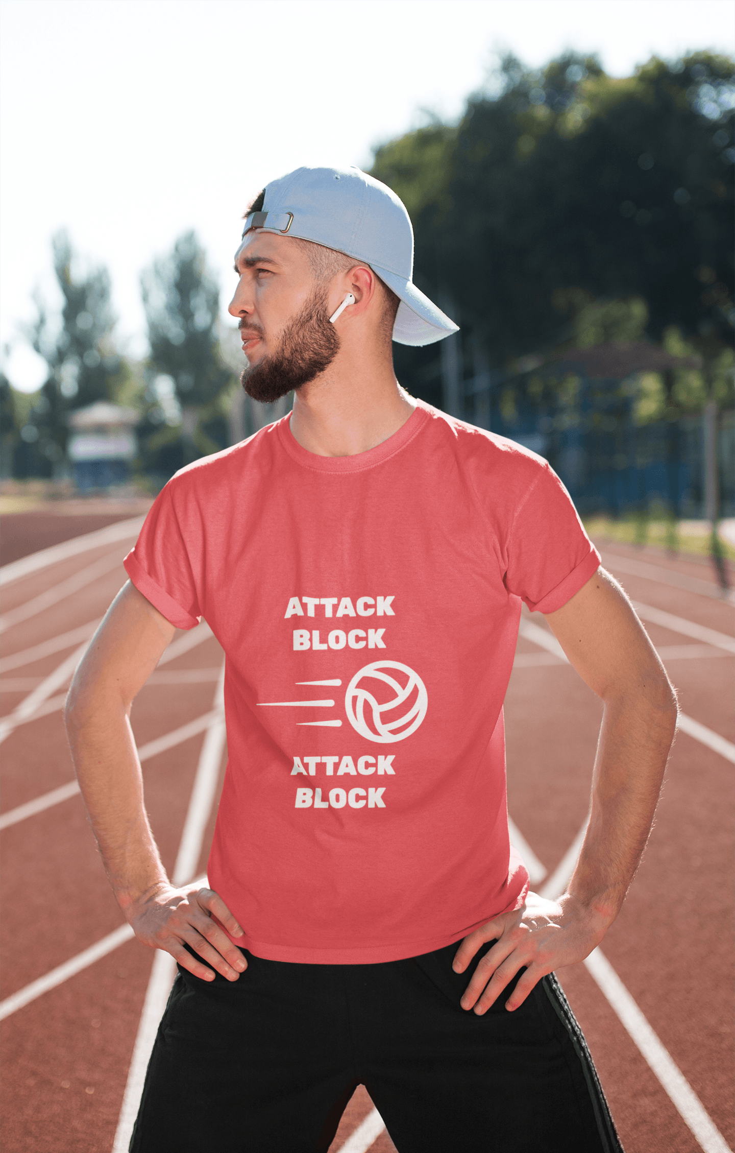 Attack Block Male Round Neck Half Sleeve T-shirt - Lyssian