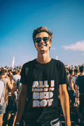 Bed Rot Male Round Neck Half Sleeve T-shirt - Lyssian