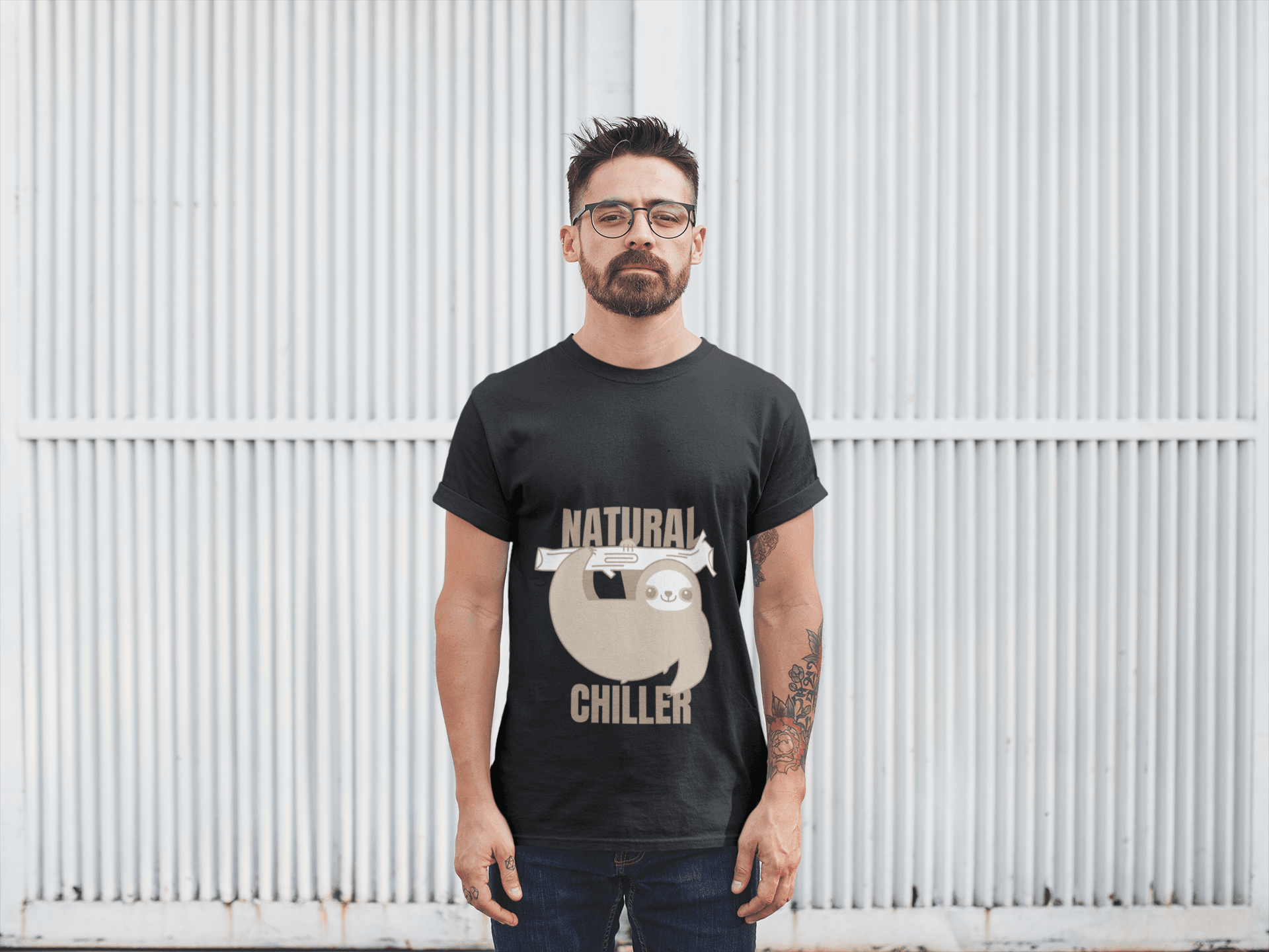 Born Chiller Male Round Neck Half Sleeve T-shirt - Lyssian