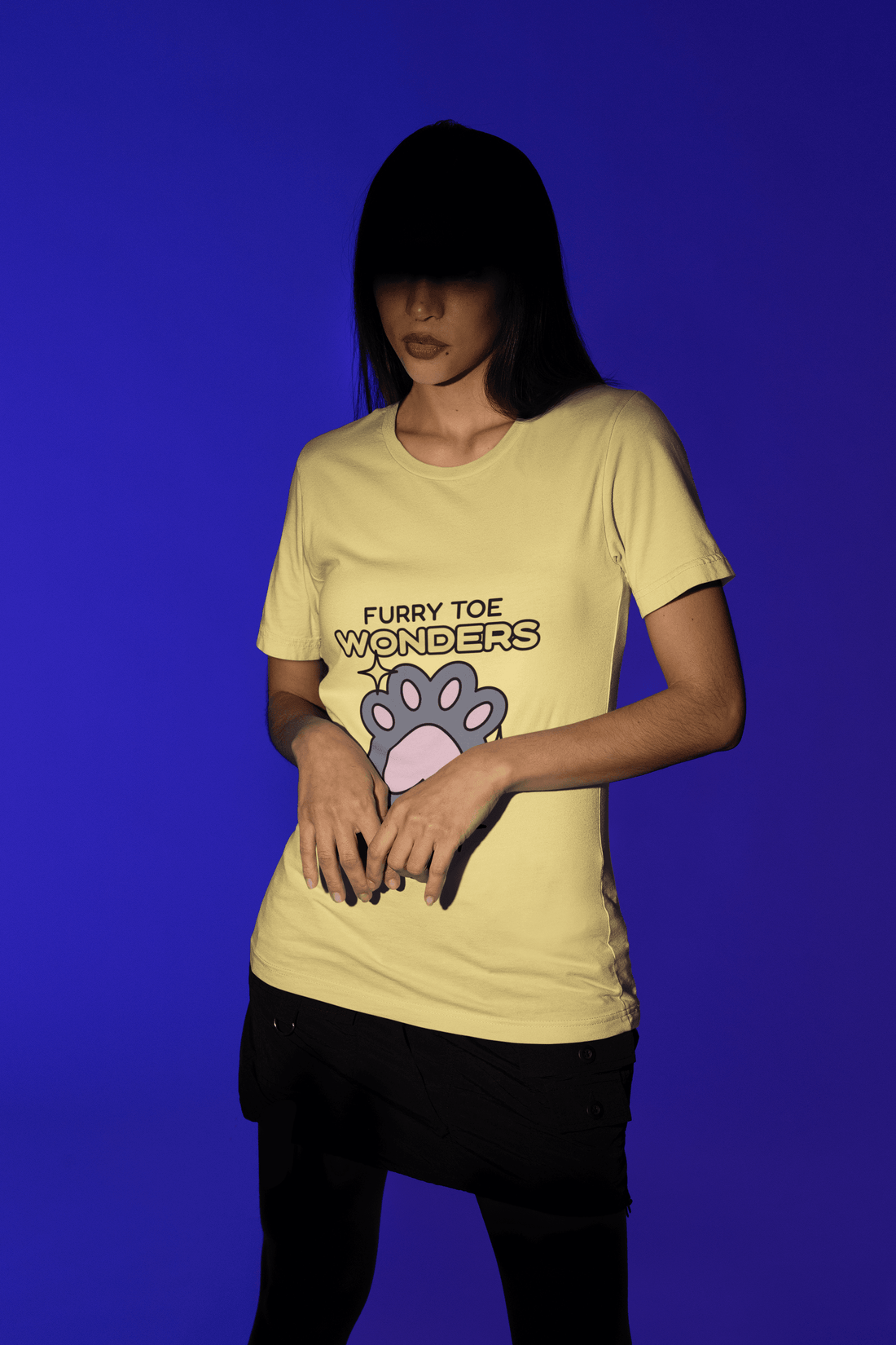 Pawster Women's Round Neck Half Sleeve T-shirt - Lyssian