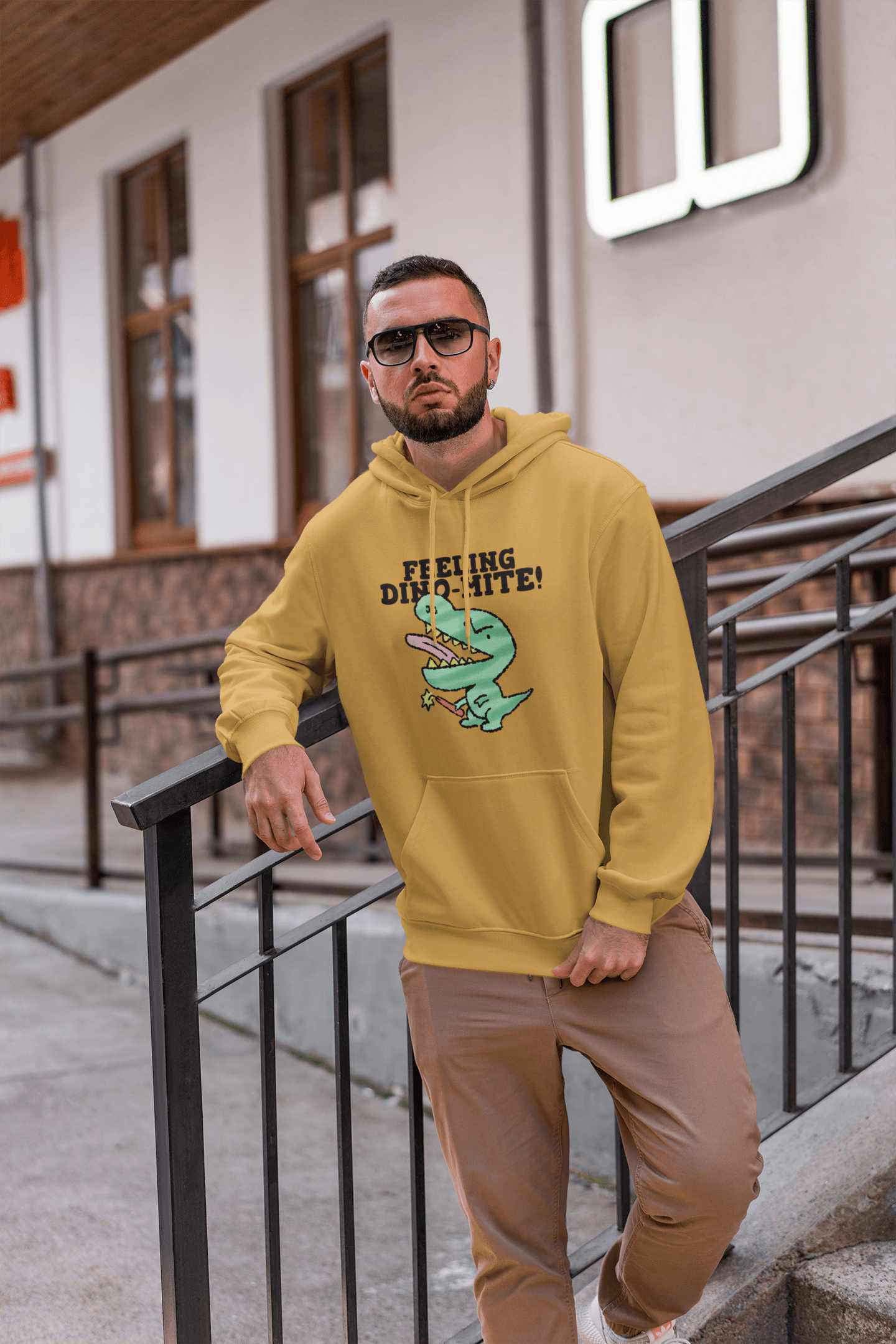 Dinomite Men's Hoodie - Lyssian