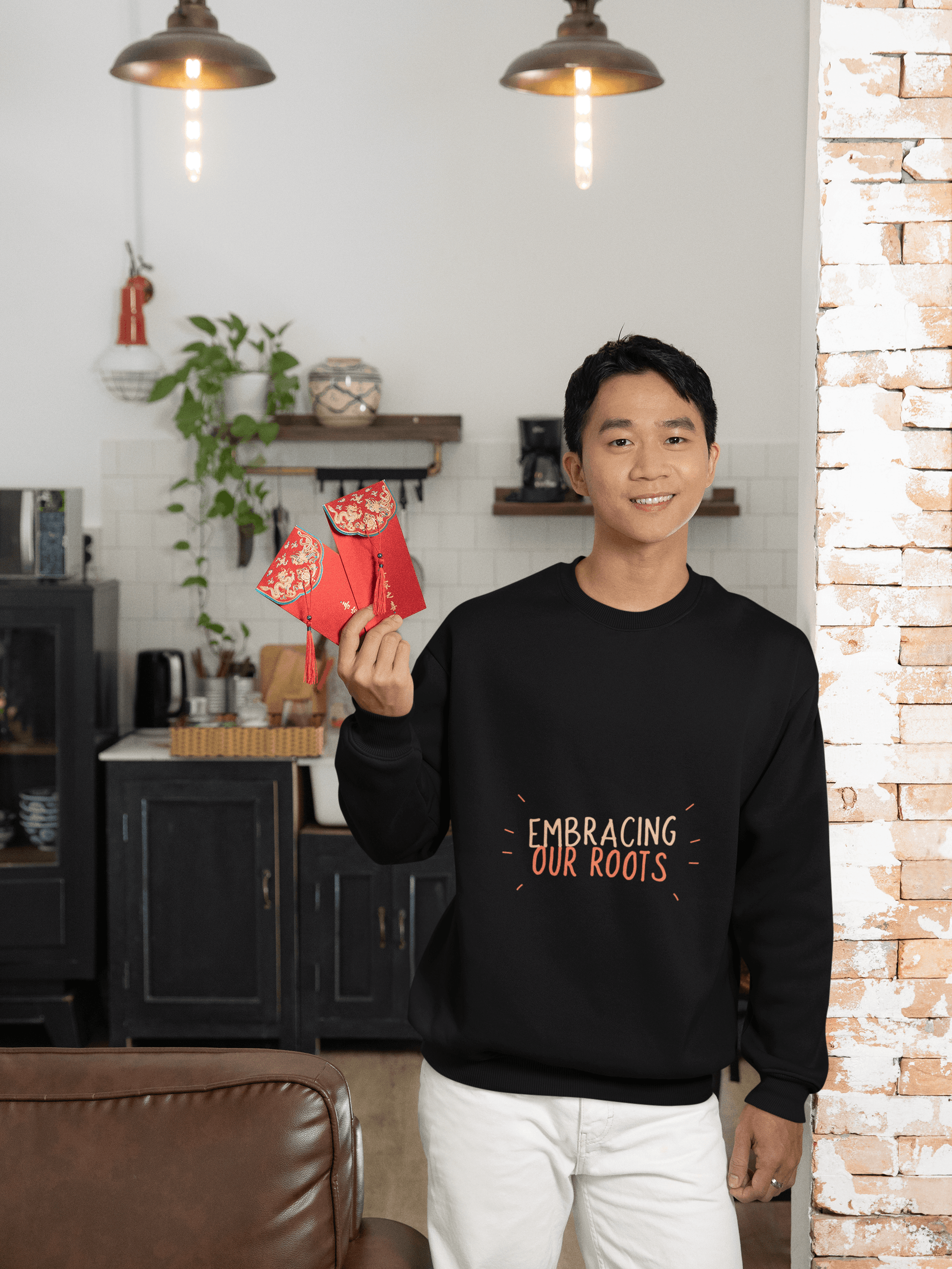Embracing Men's Sweatshirt - Lyssian