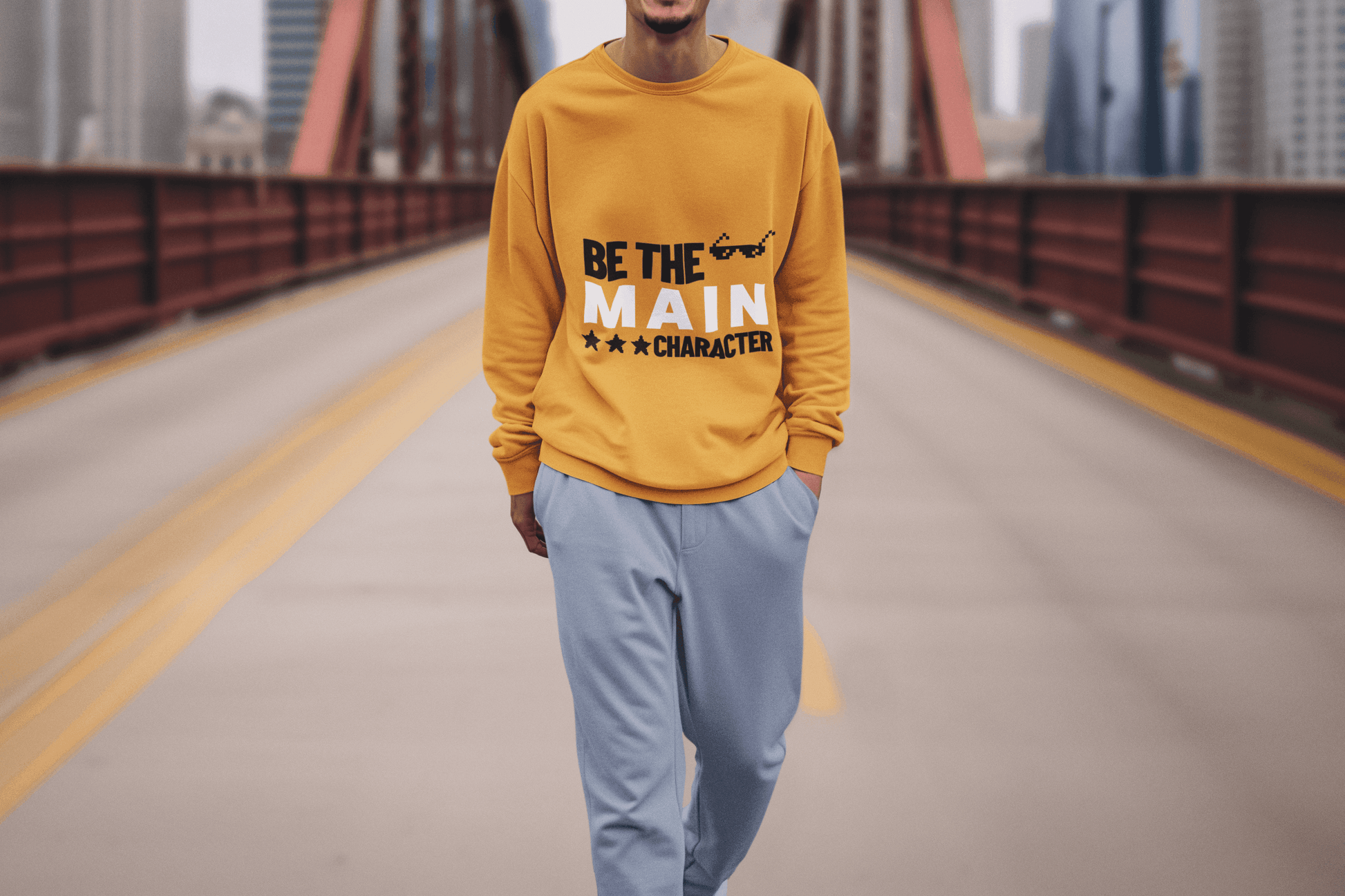 Be Main Character Men's Sweatshirt - Lyssian