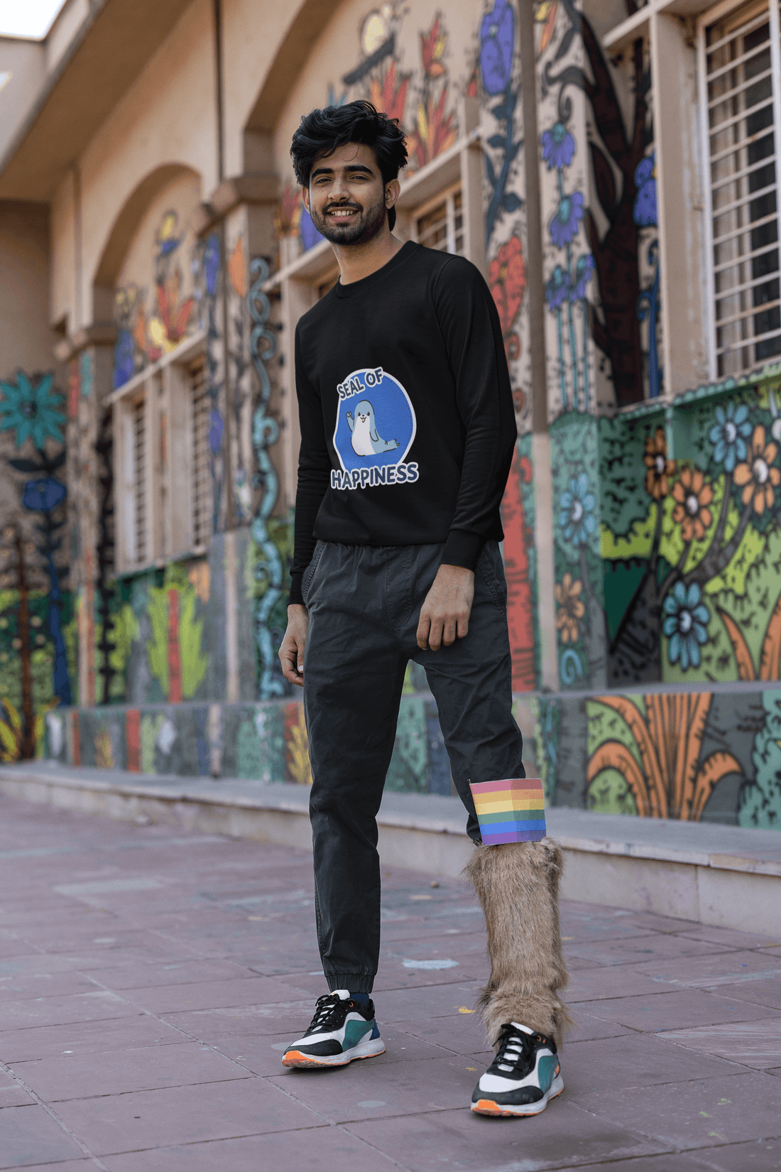 Happiness Men's Sweatshirt - Lyssian