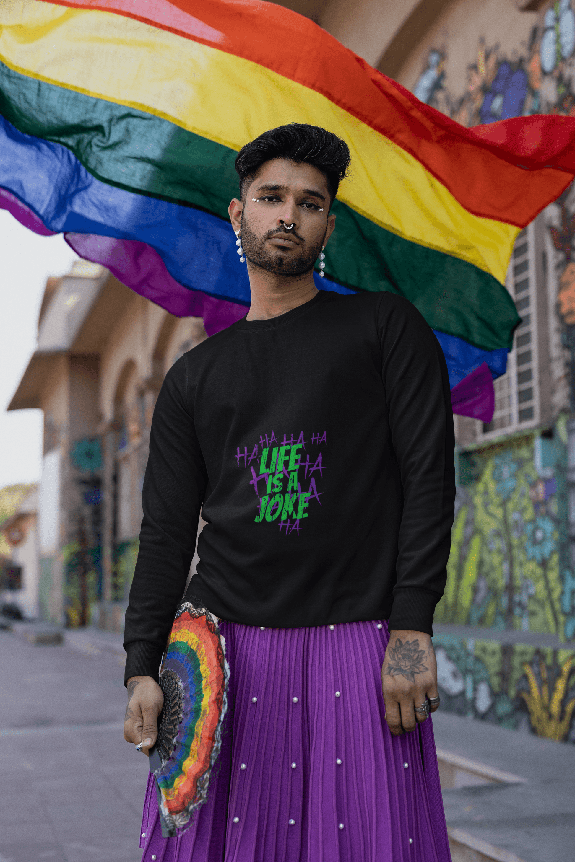 Haha Men's Sweatshirt - Lyssian