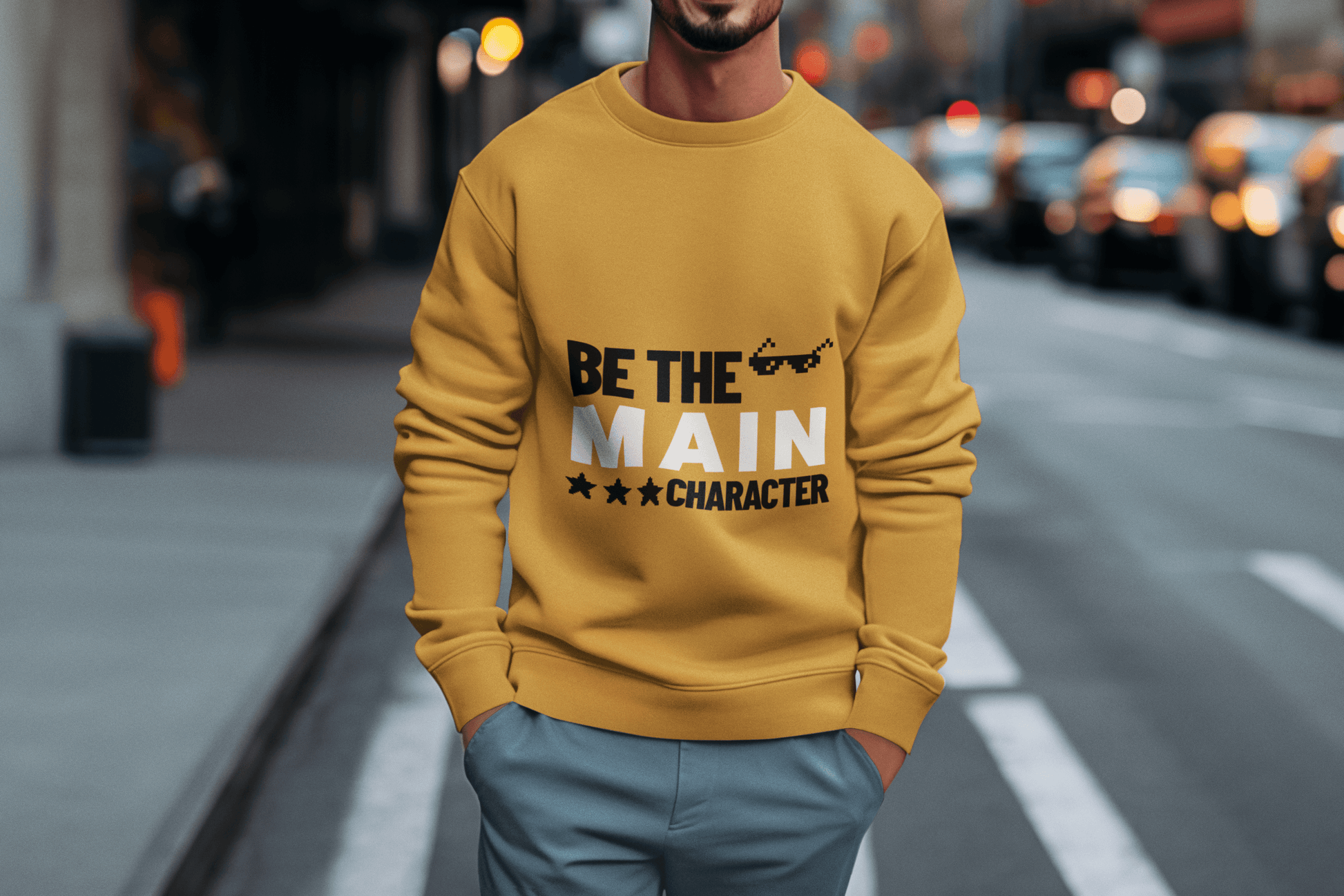 Be Main Character Men's Sweatshirt - Lyssian