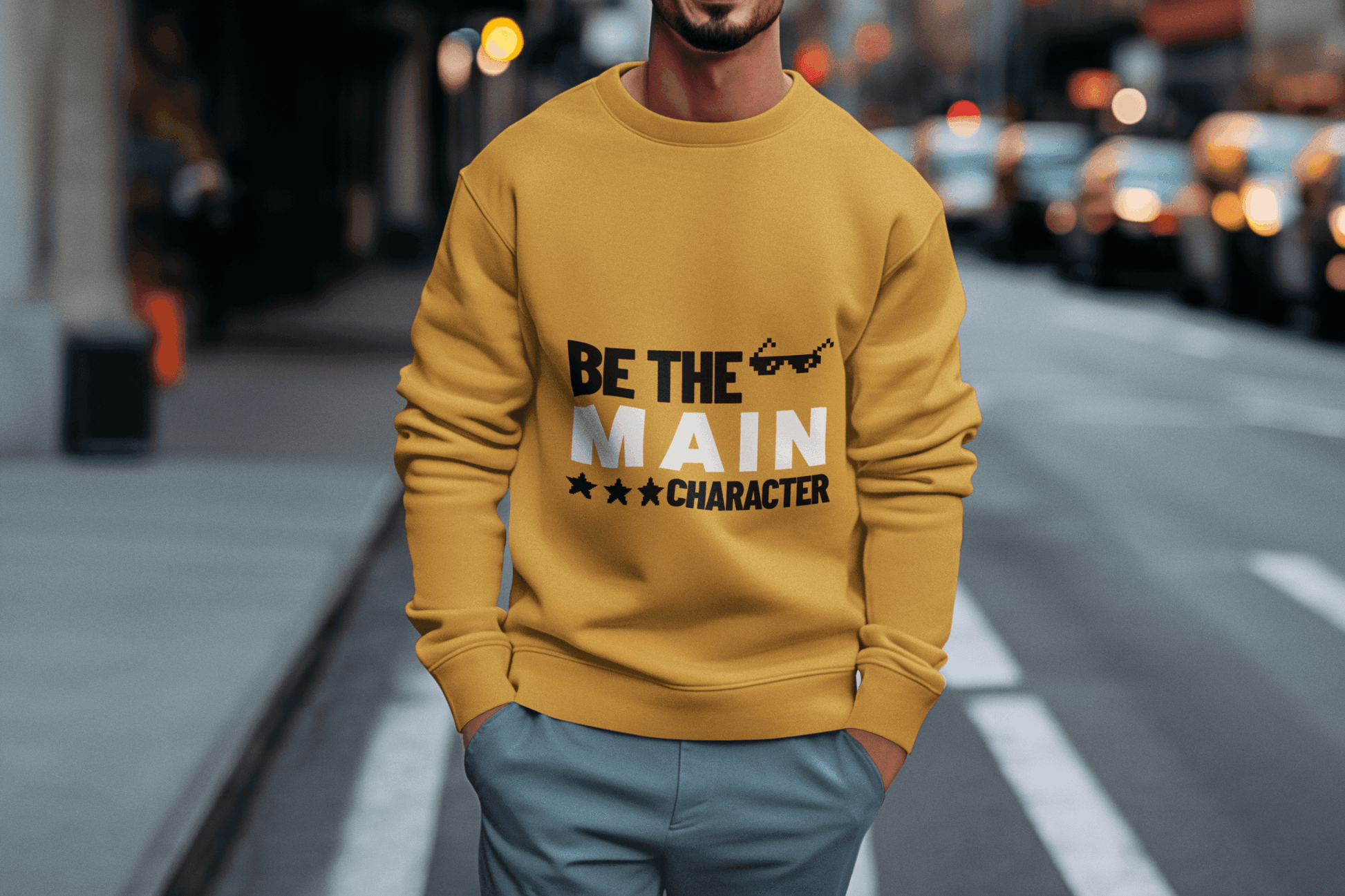 Be Main Character Men's Sweatshirt - Lyssian