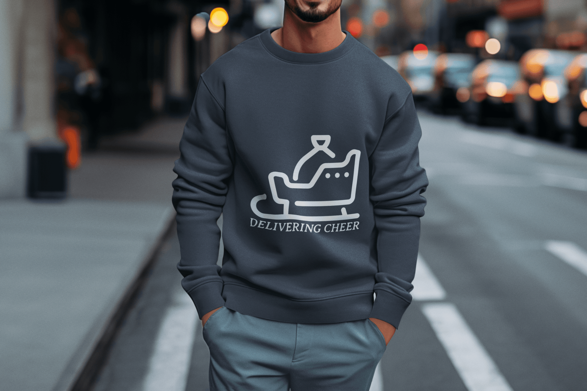 Delivering Cheer Men's Sweatshirt - Lyssian