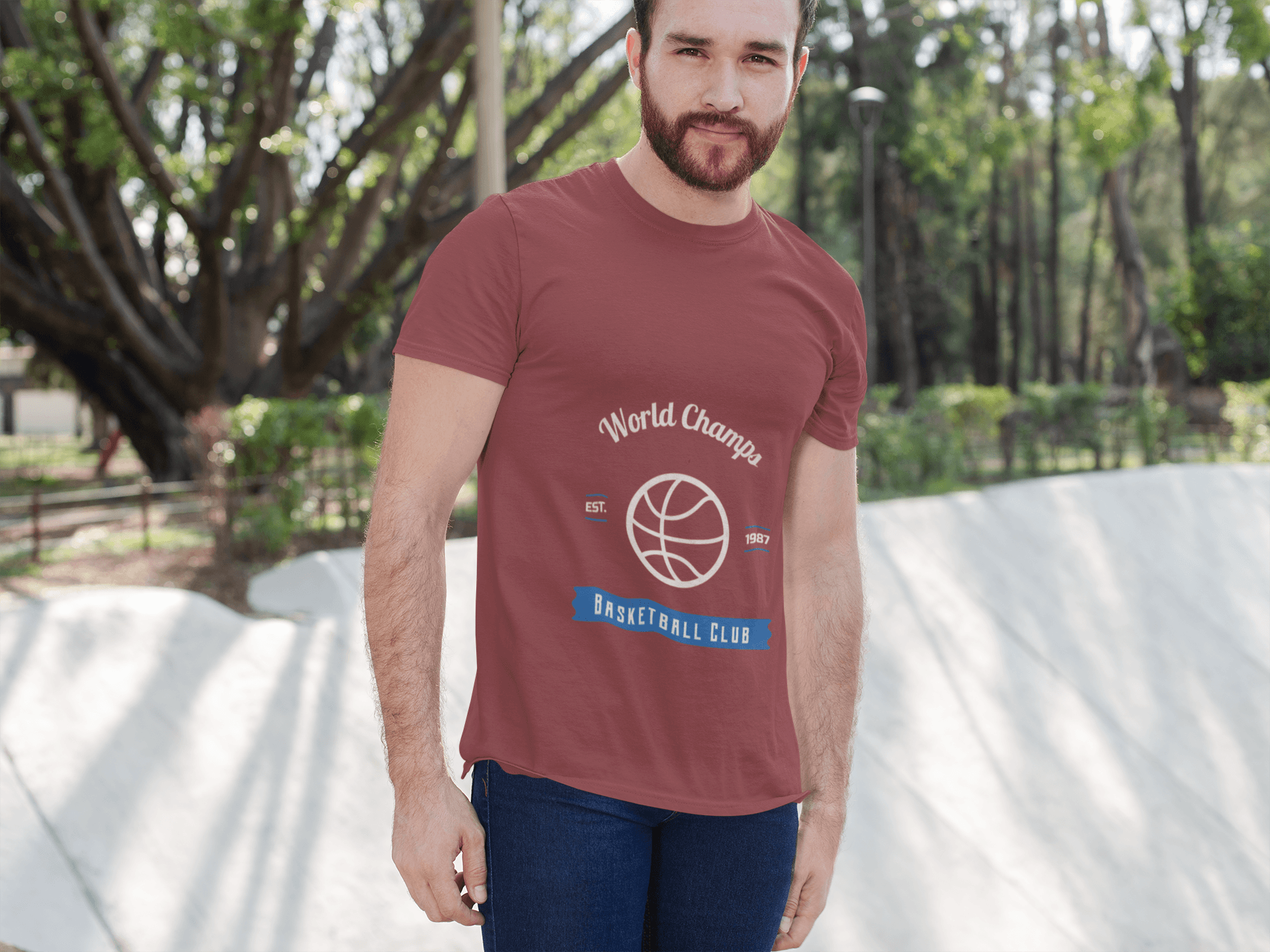 Basketball Club Male Round Neck Half Sleeve T-shirt - Lyssian
