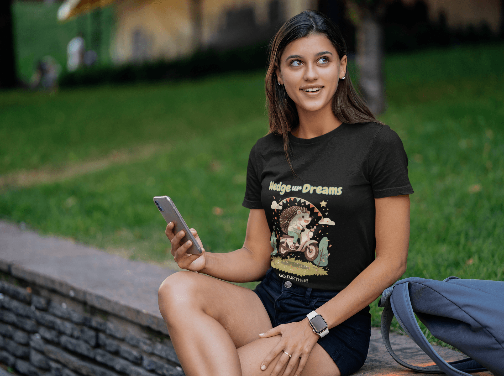 Dream Hedge Women's Round Neck Half Sleeve T-shirt - Lyssian