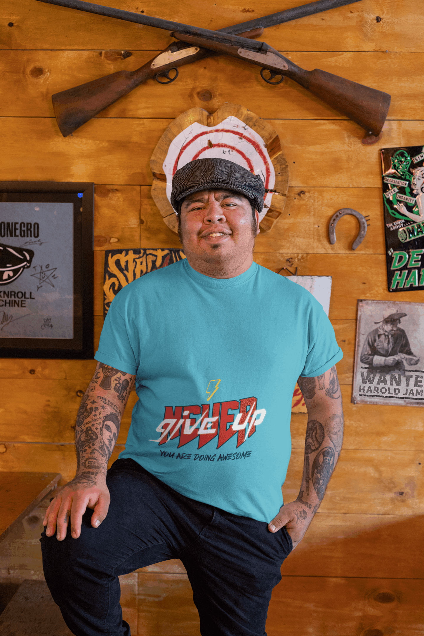 Awesome Men's Plus Size T-shirt - Lyssian