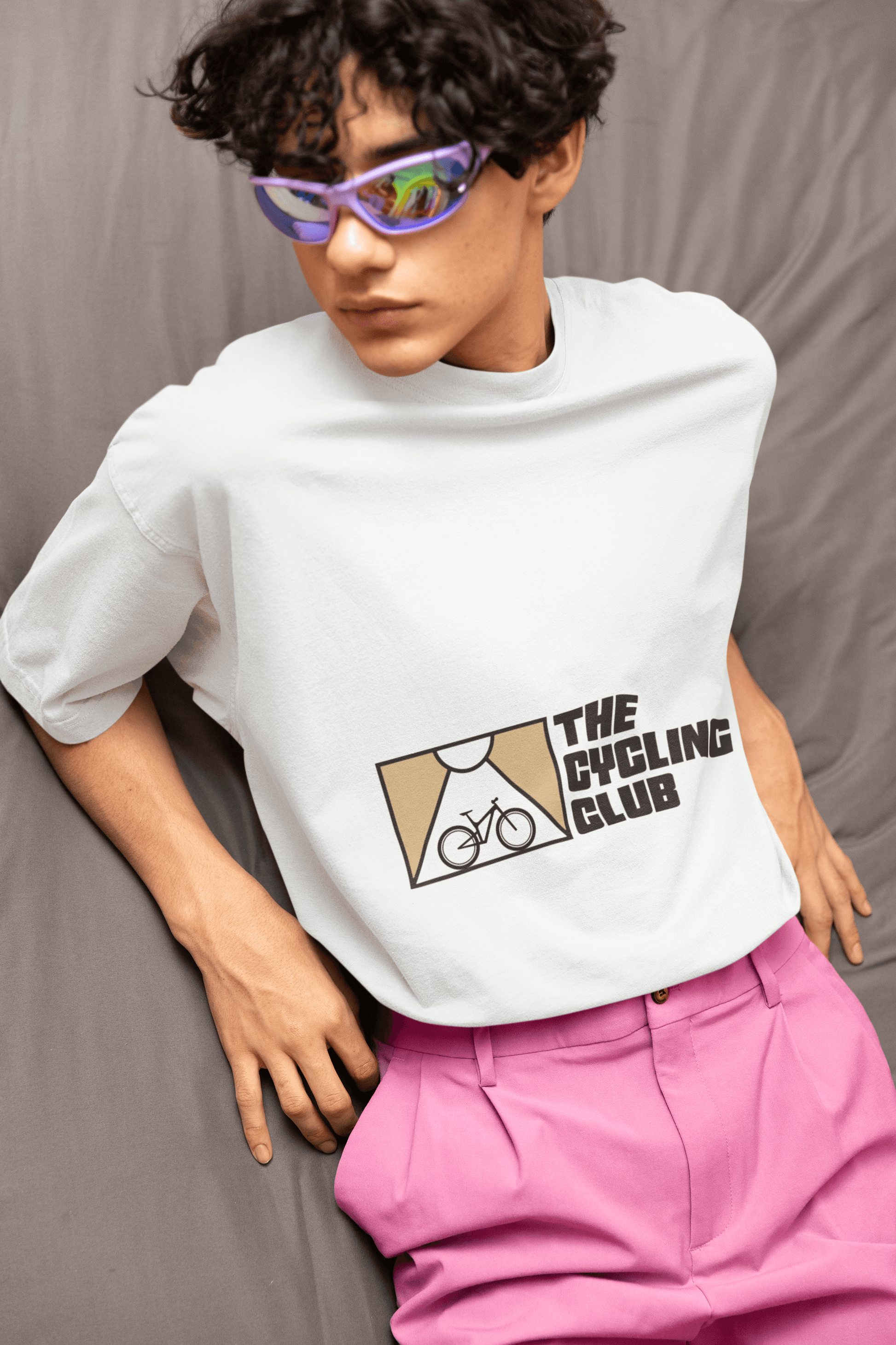 Cycling Club Men's Oversized T-shirt - Lyssian