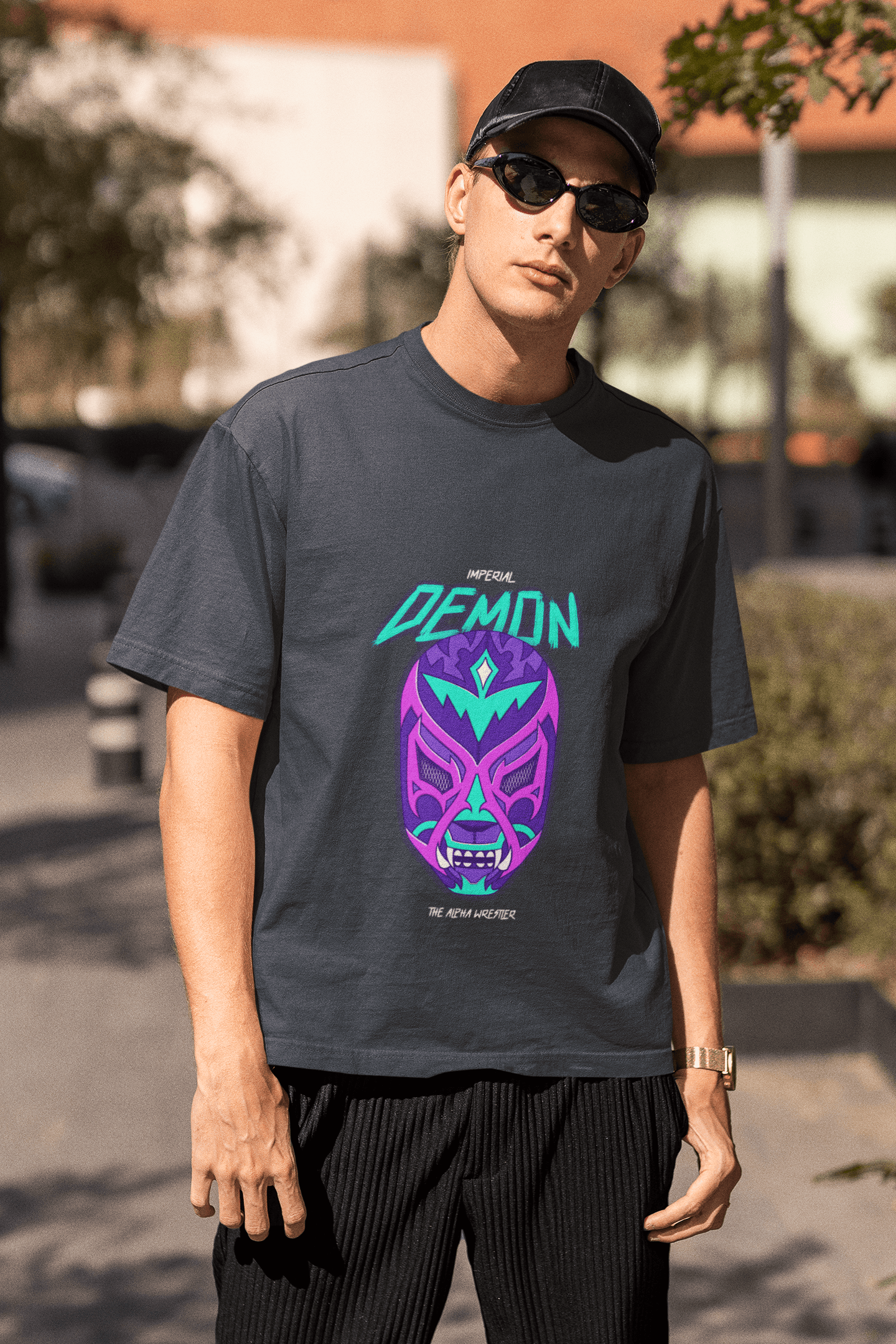 Demon Men's Oversized T-shirt - Lyssian