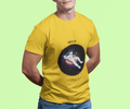 Space Men's Round Neck Half Sleeve T-shirt - Lyssian