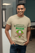 Baseball Male Round Neck Half Sleeve T-shirt - Lyssian