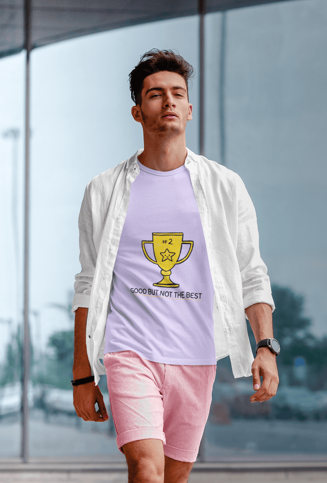 #2 Male Round Neck Half Sleeve T-shirt - Lyssian
