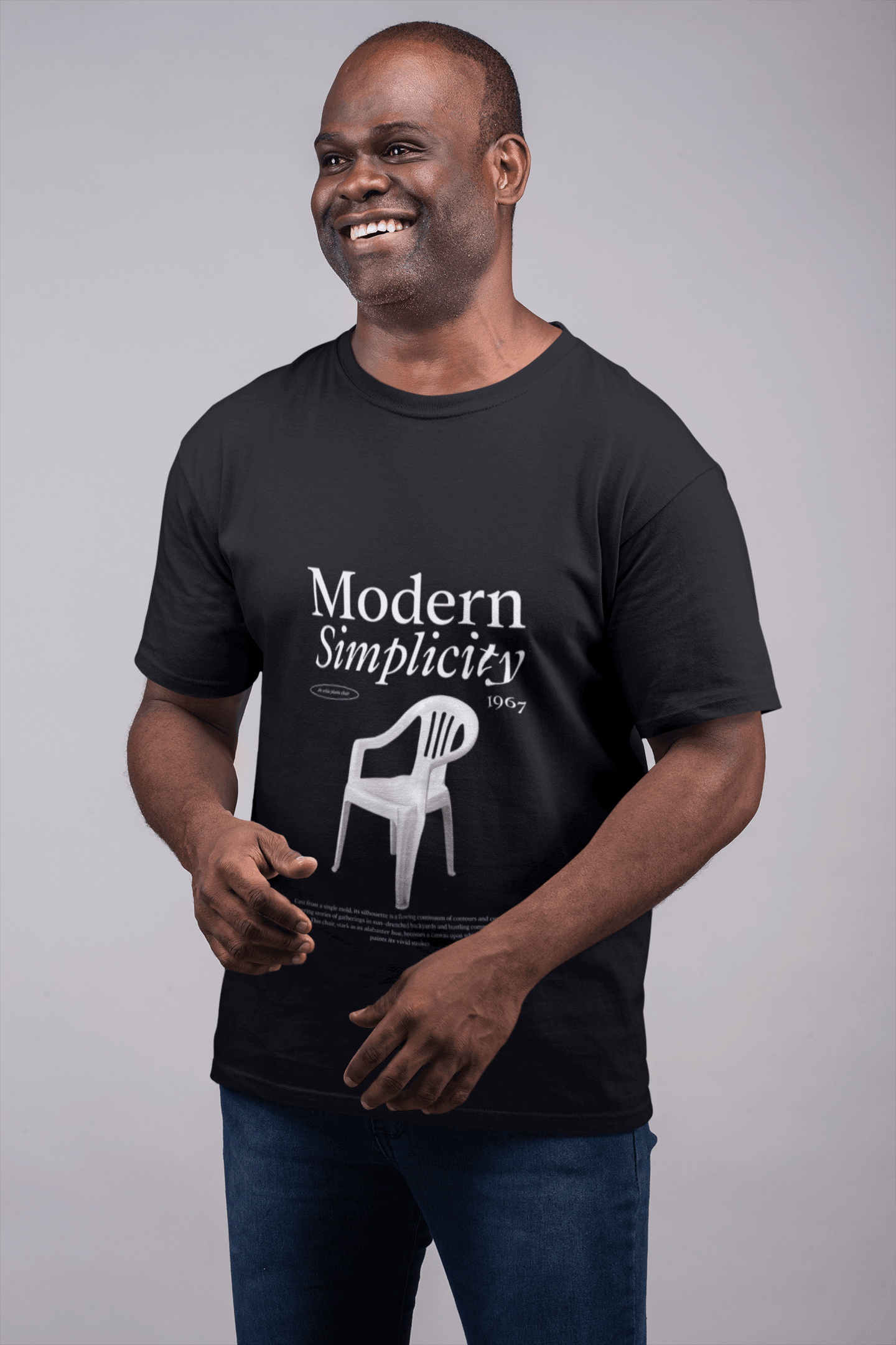 Modern Simplicity Men's Round Neck Half Sleeve T-shirt - Lyssian