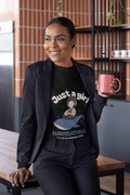 A Girl Women's Round Neck Half Sleeve T-shirt