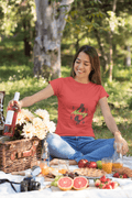 Money Print Women's Round Neck Half Sleeve T-shirt - Lyssian