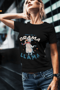 Drama Llama Women's Round Neck Half Sleeve T-shirt - Lyssian