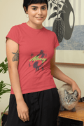Money Print Women's Round Neck Half Sleeve T-shirt - Lyssian