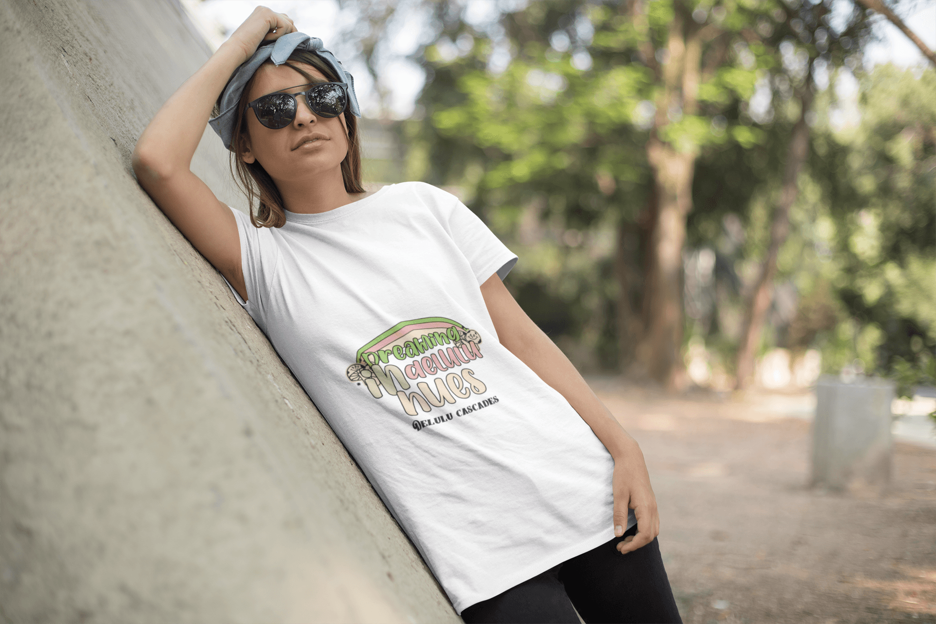 Delulu Hues Women's Round Neck Half Sleeve T-shirt - Lyssian