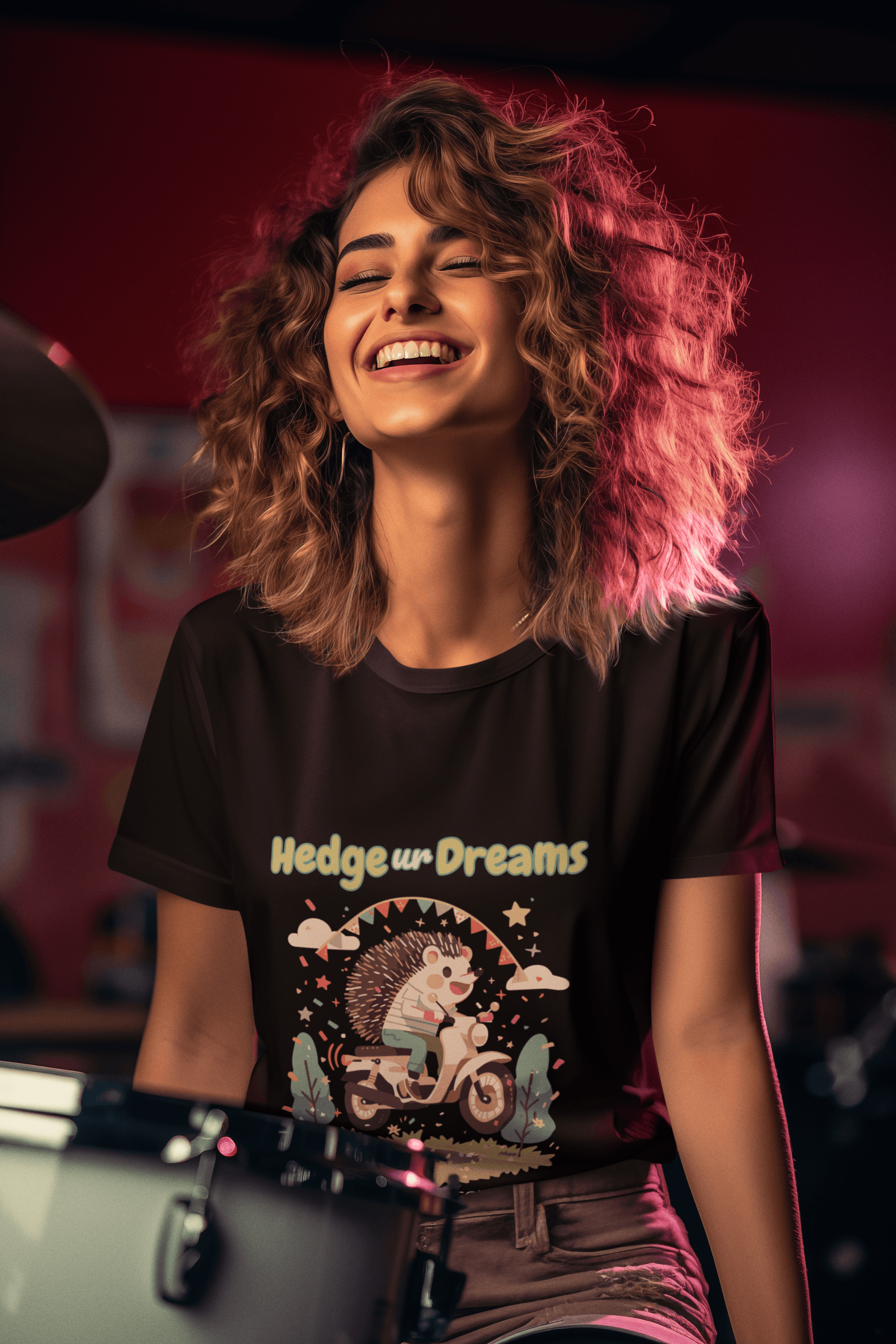 Dream Hedge Women's Round Neck Half Sleeve T-shirt - Lyssian