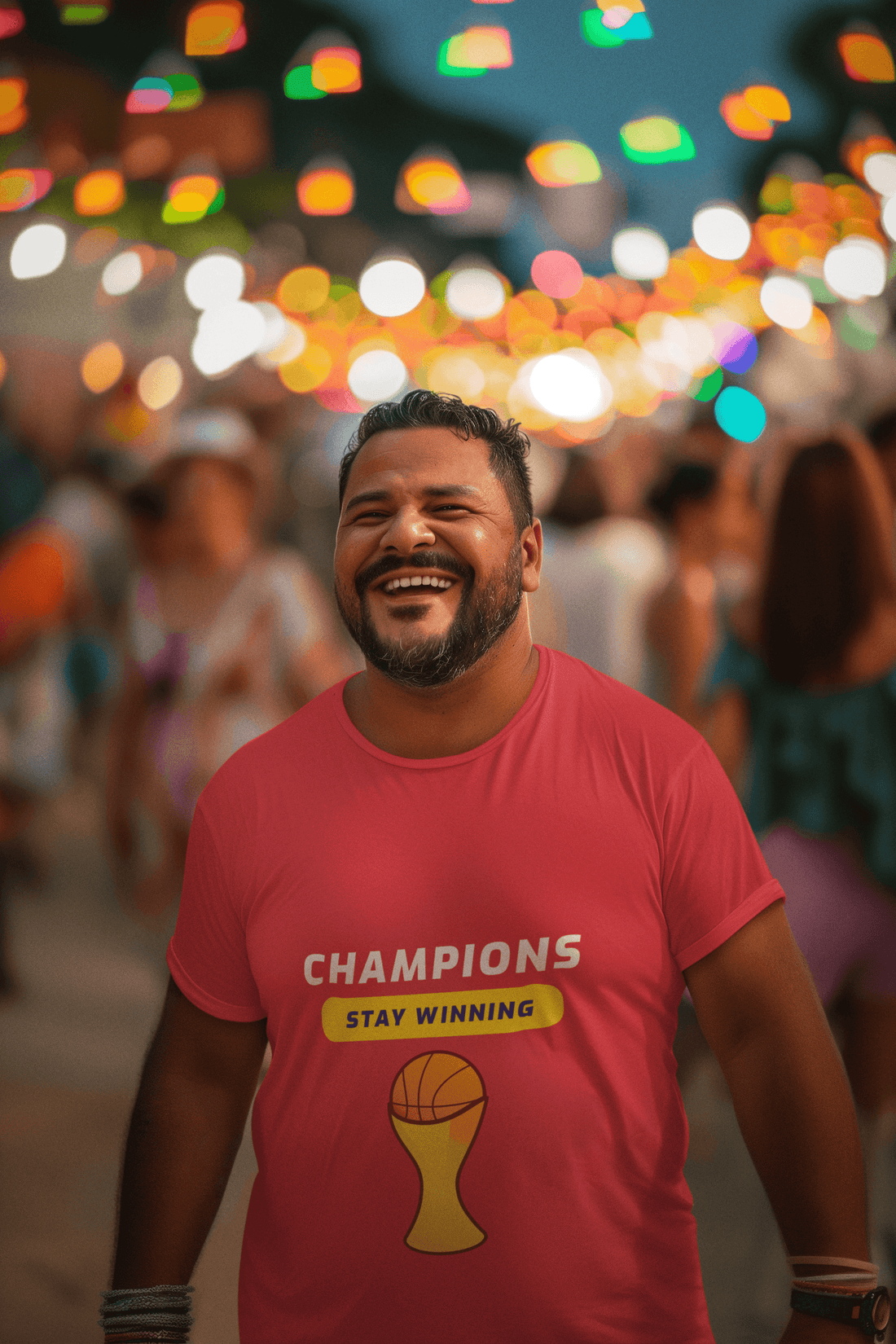 Champions Male Round Neck Half Sleeve T-shirt - Lyssian
