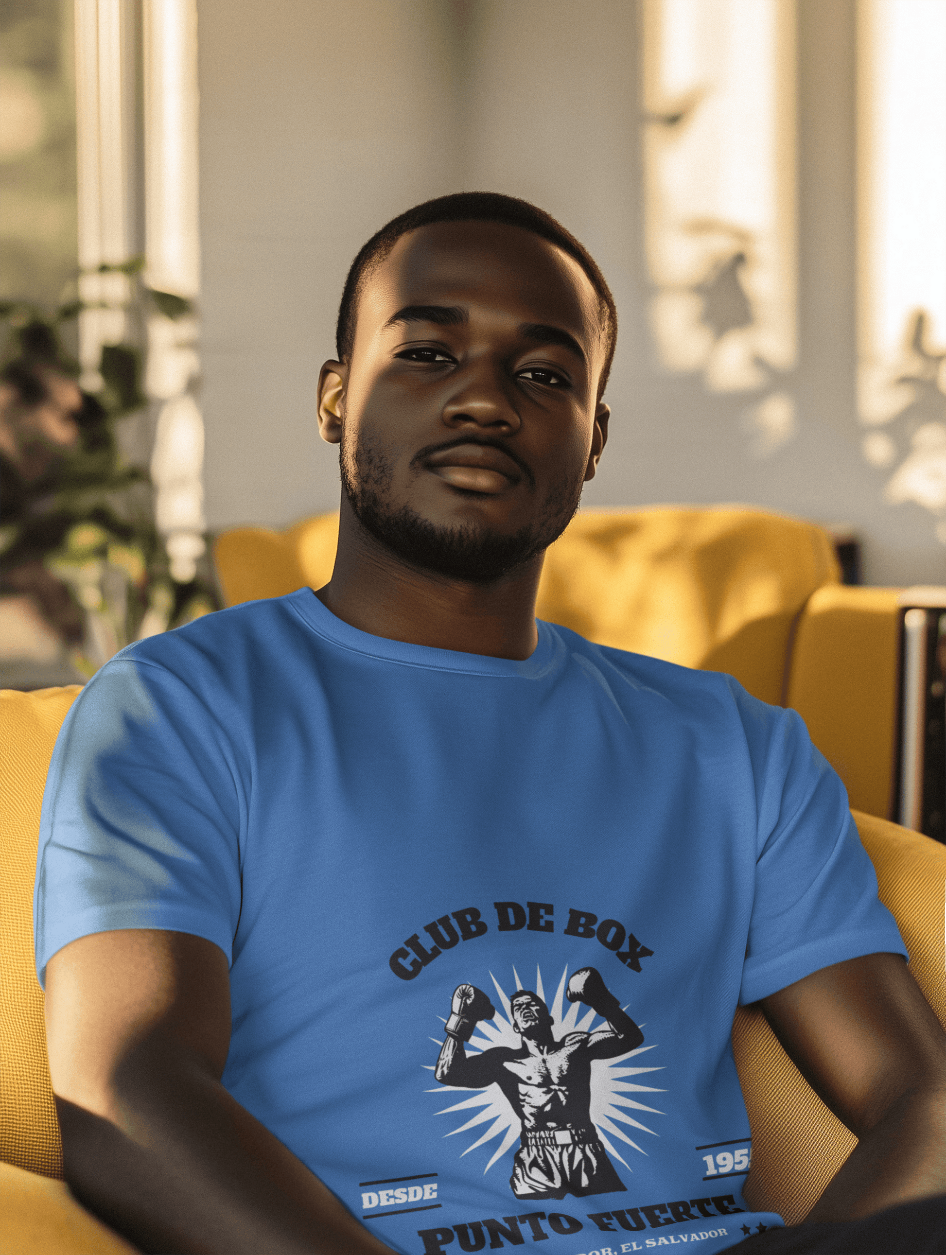Club De Box Male Round Neck Half Sleeve T-shirt - Lyssian